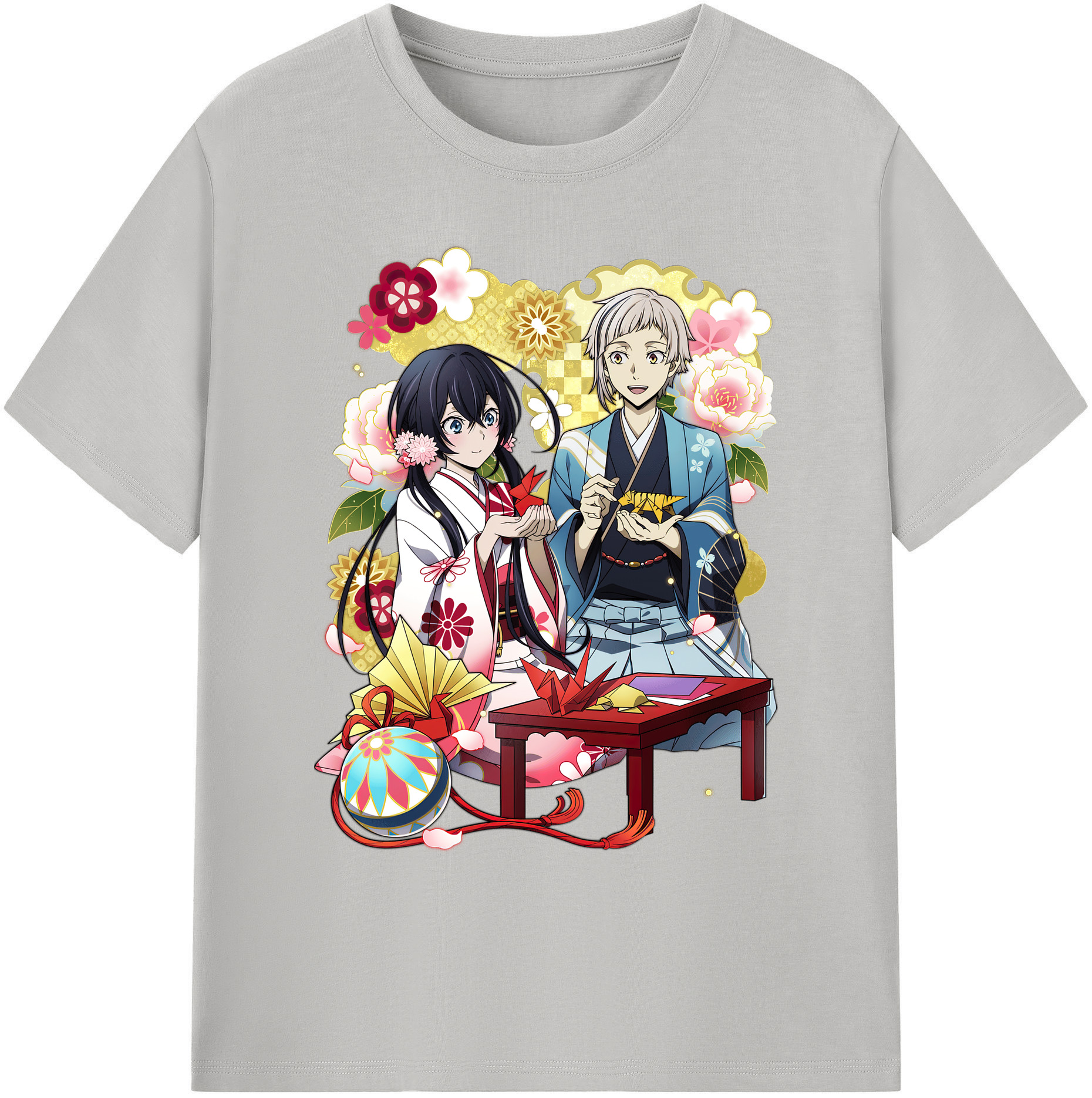 （画像用） 文豪ストレイドッグス Bungo Stray Dogs 綿100％ メンズ半袖Tシャツ｜肌触りやわらか＆通気性