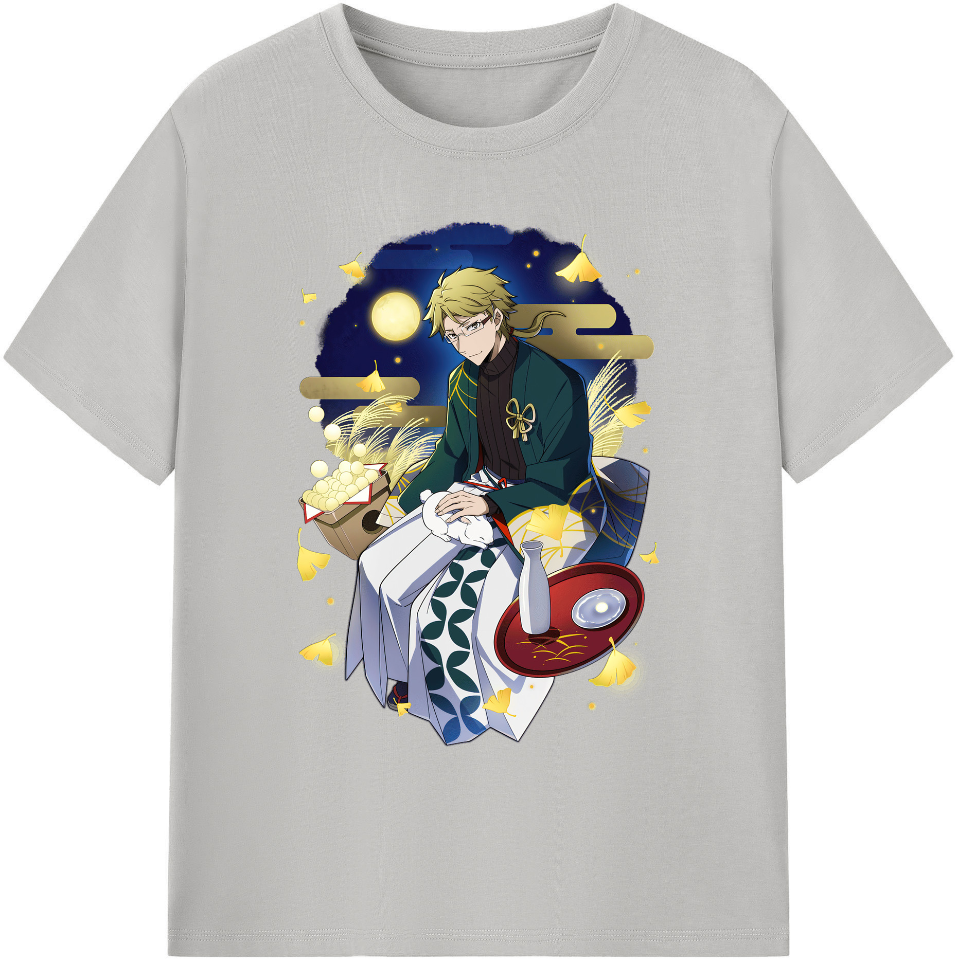 （画像用） 文豪ストレイドッグス Bungo Stray Dogs 綿100％ メンズ半袖Tシャツ｜肌触りやわらか＆通気性