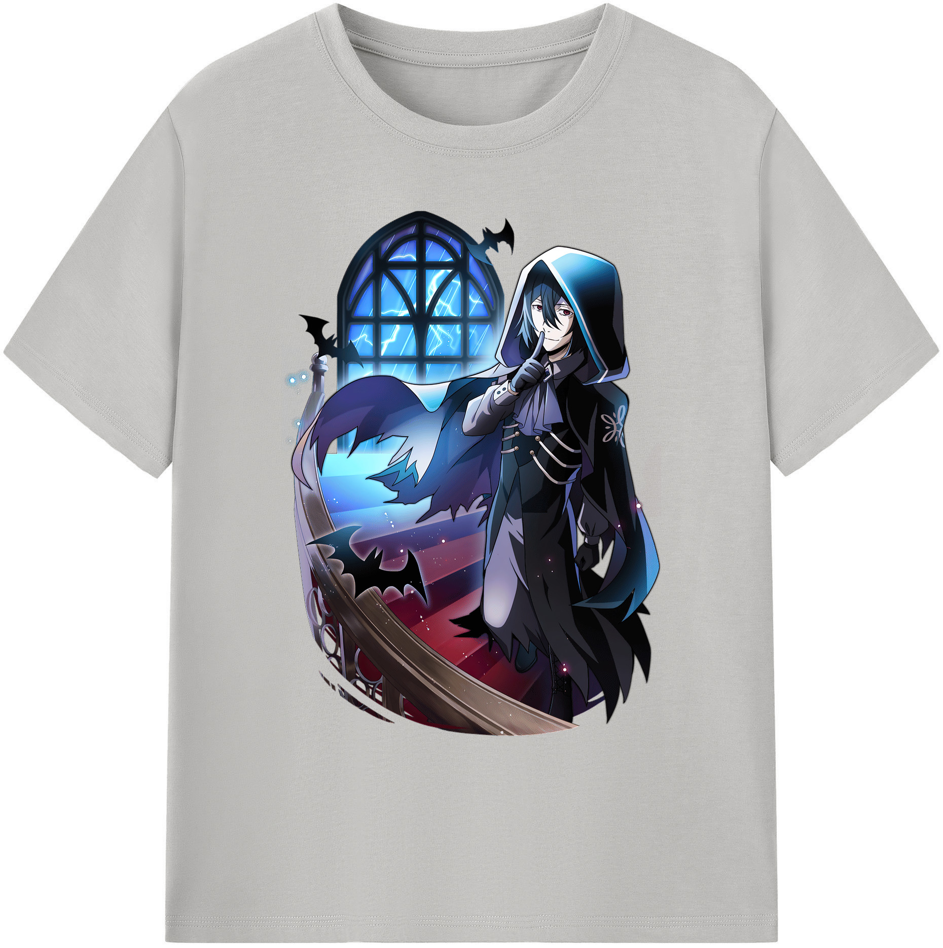 （画像用） 文豪ストレイドッグス Bungo Stray Dogs 綿100％ メンズ半袖Tシャツ｜肌触りやわらか＆通気性
