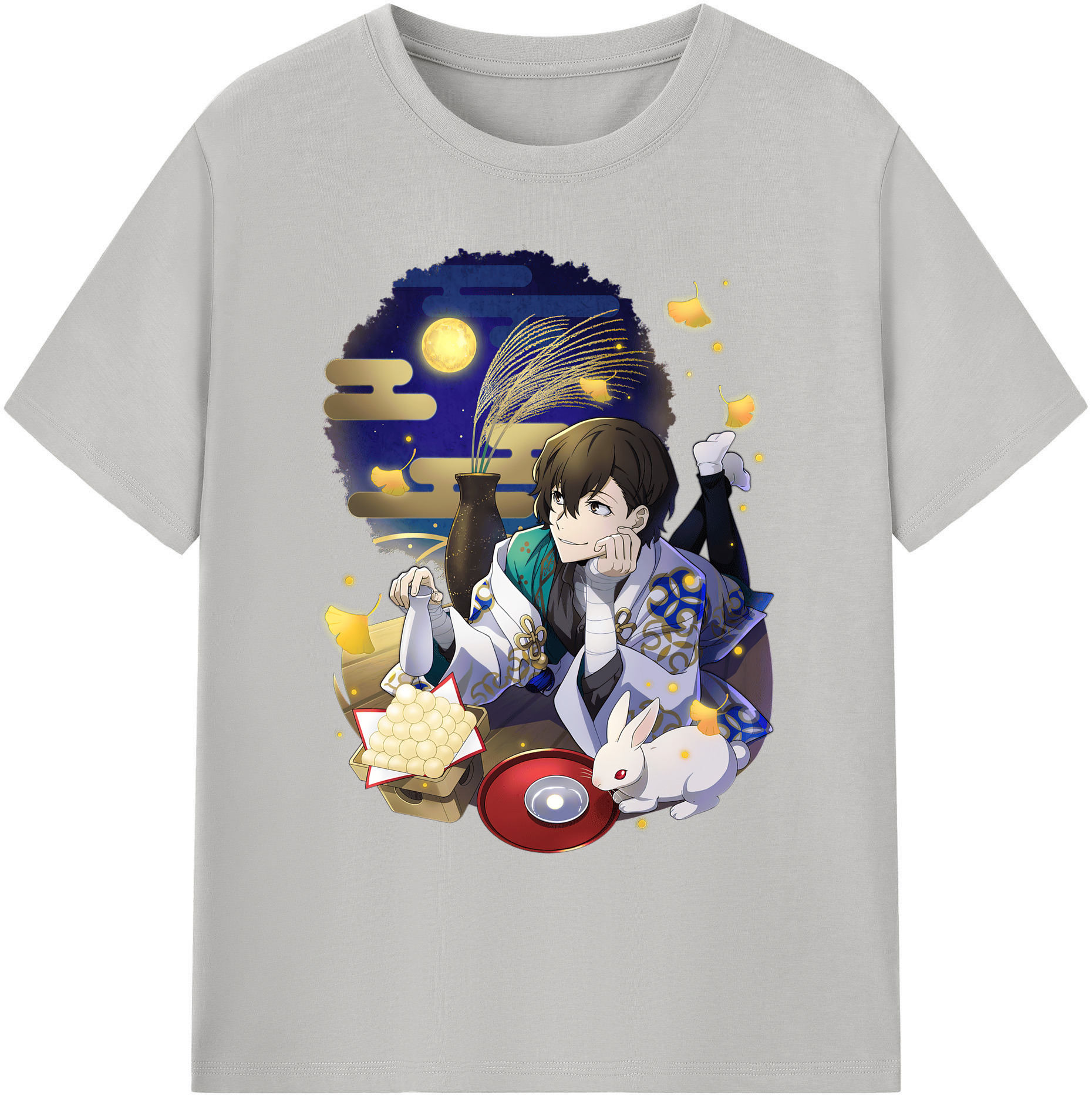 （画像用） 文豪ストレイドッグス Bungo Stray Dogs 綿100％ メンズ半袖Tシャツ｜肌触りやわらか＆通気性
