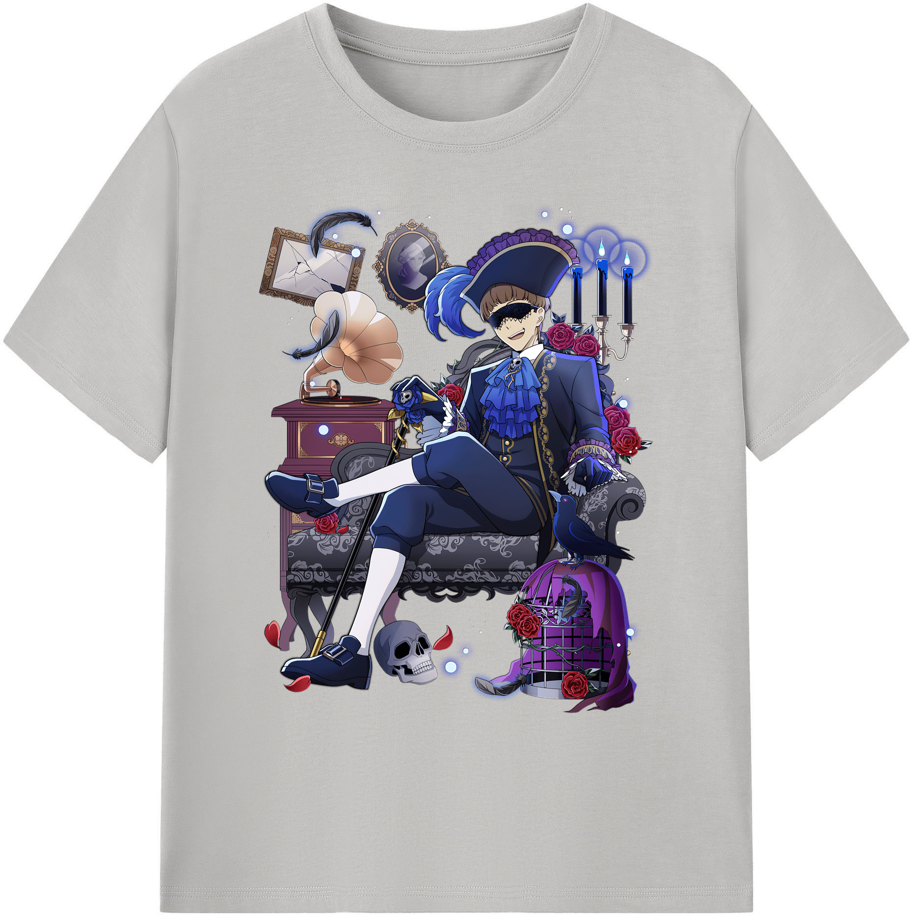 （画像用） 文豪ストレイドッグス Bungo Stray Dogs 綿100％ メンズ半袖Tシャツ｜肌触りやわらか＆通気性