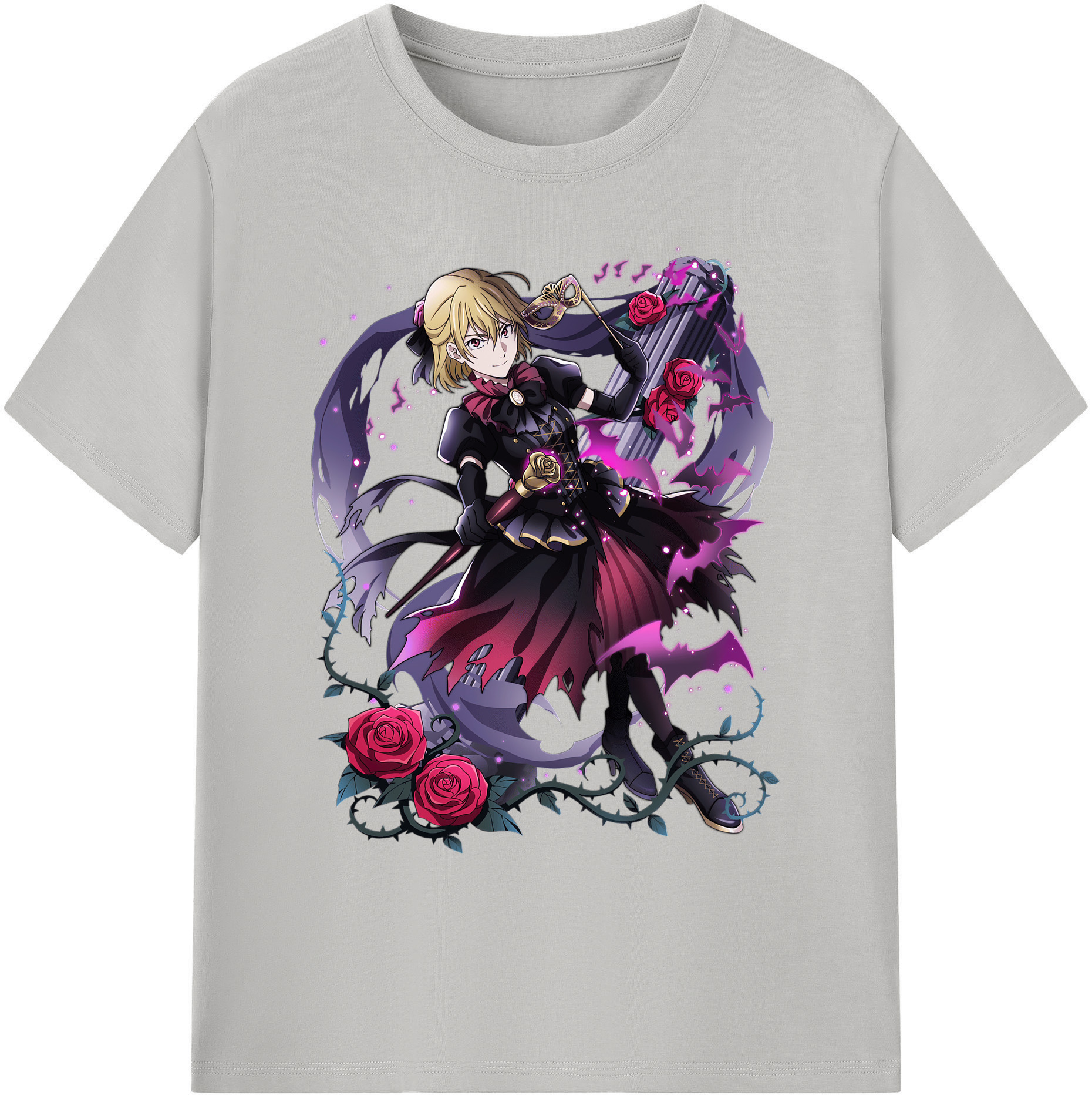 （画像用） 文豪ストレイドッグス Bungo Stray Dogs 綿100％ メンズ半袖Tシャツ｜肌触りやわらか＆通気性