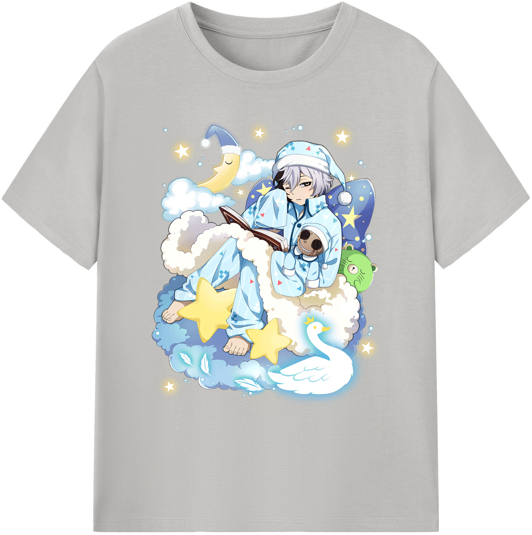 （画像用） 文豪ストレイドッグス Bungo Stray Dogs 綿100％ メンズ半袖Tシャツ｜肌触りやわらか＆通気性