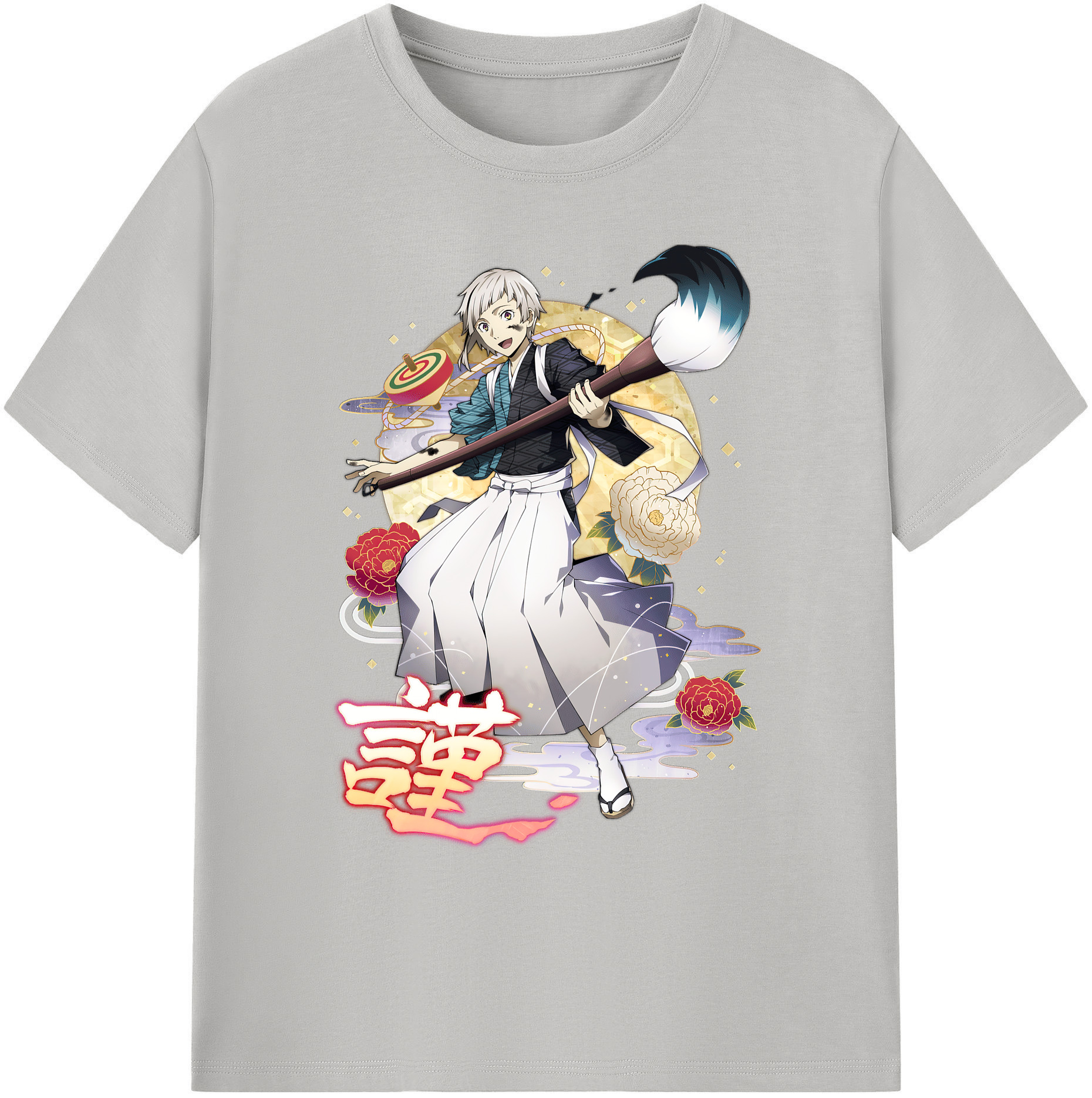 （画像用） 文豪ストレイドッグス Bungo Stray Dogs 綿100％ メンズ半袖Tシャツ｜肌触りやわらか＆通気性