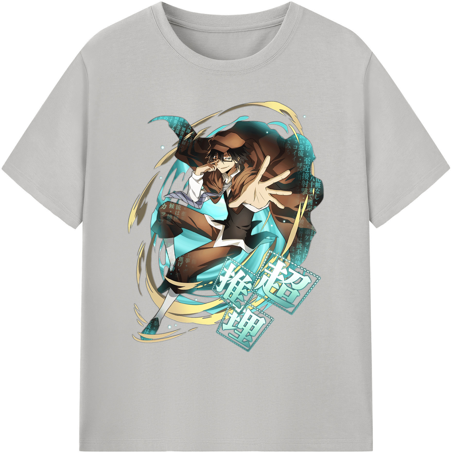 （画像用） 文豪ストレイドッグス Bungo Stray Dogs 綿100％ メンズ半袖Tシャツ｜肌触りやわらか＆通気性