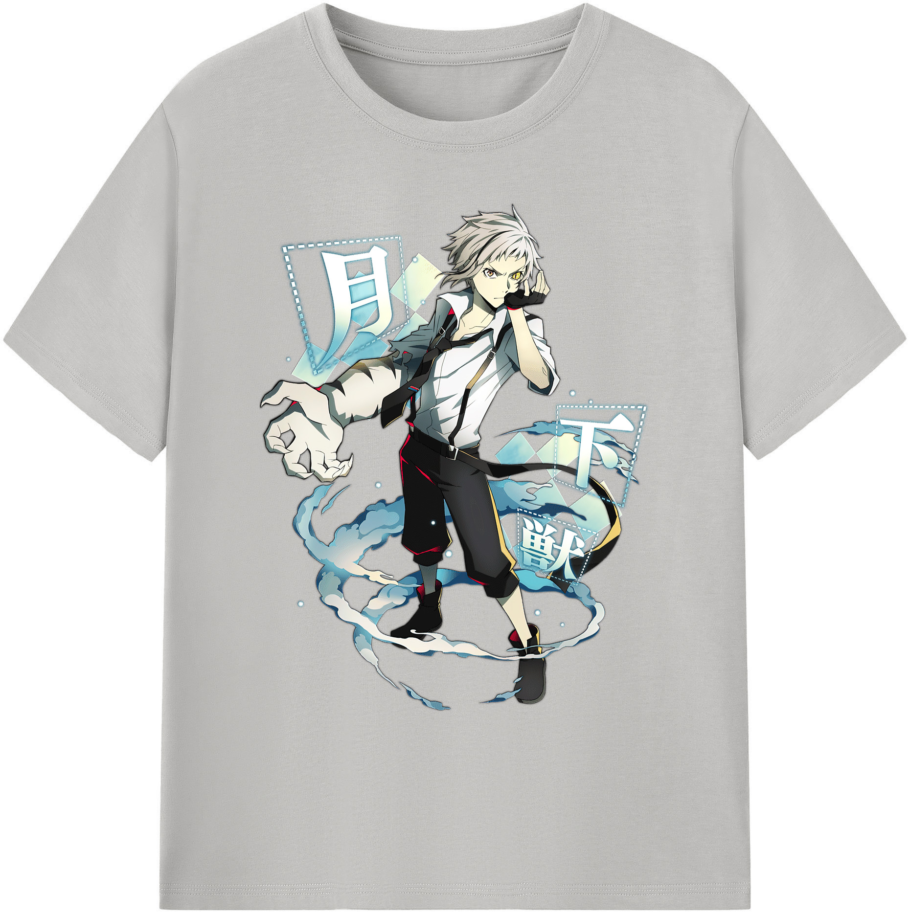 （画像用） 文豪ストレイドッグス Bungo Stray Dogs 綿100％ メンズ半袖Tシャツ｜肌触りやわらか＆通気性