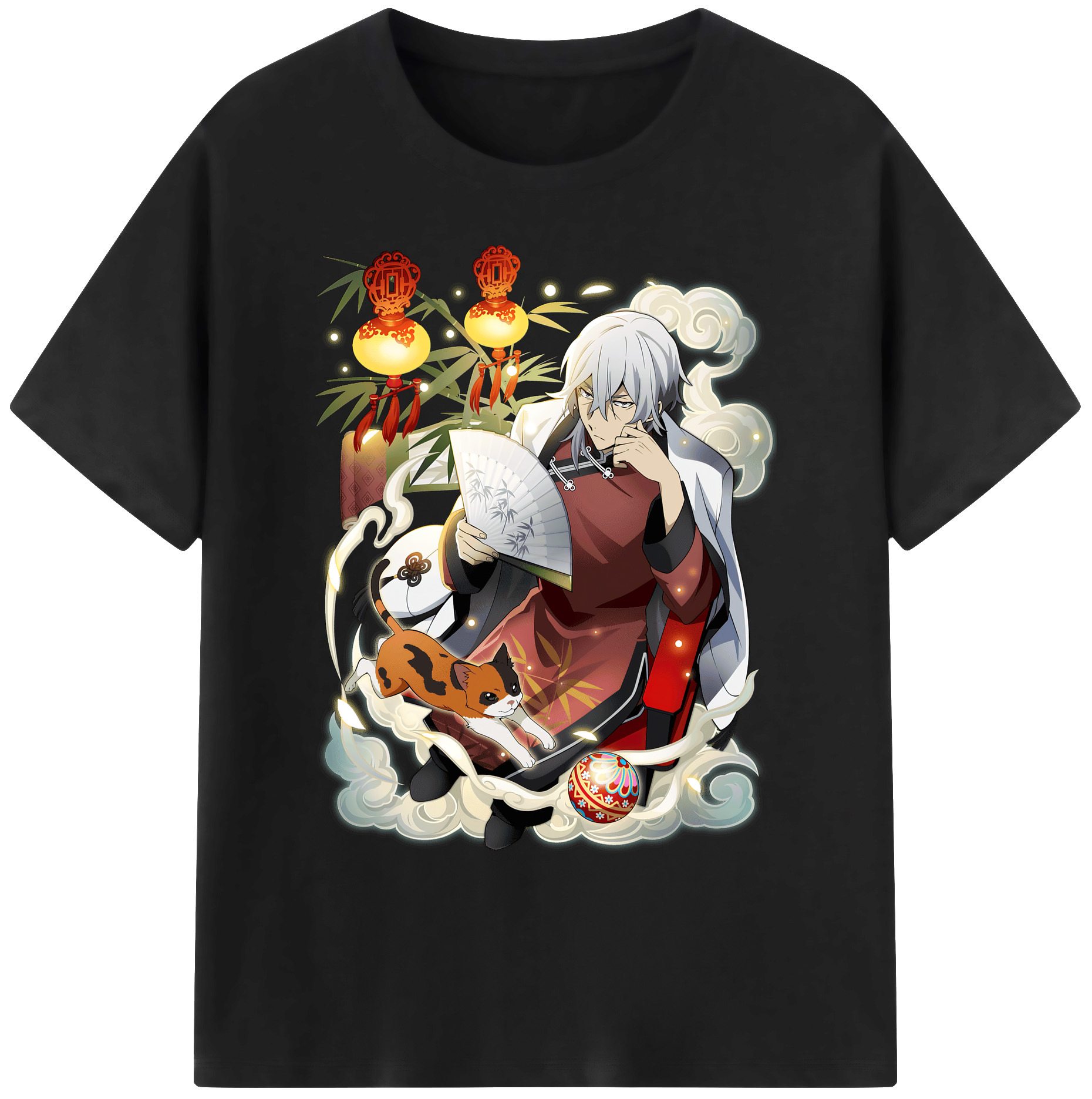 （画像用） 文豪ストレイドッグス Bungo Stray Dogs 綿100％ メンズ半袖Tシャツ｜肌触りやわらか＆通気性