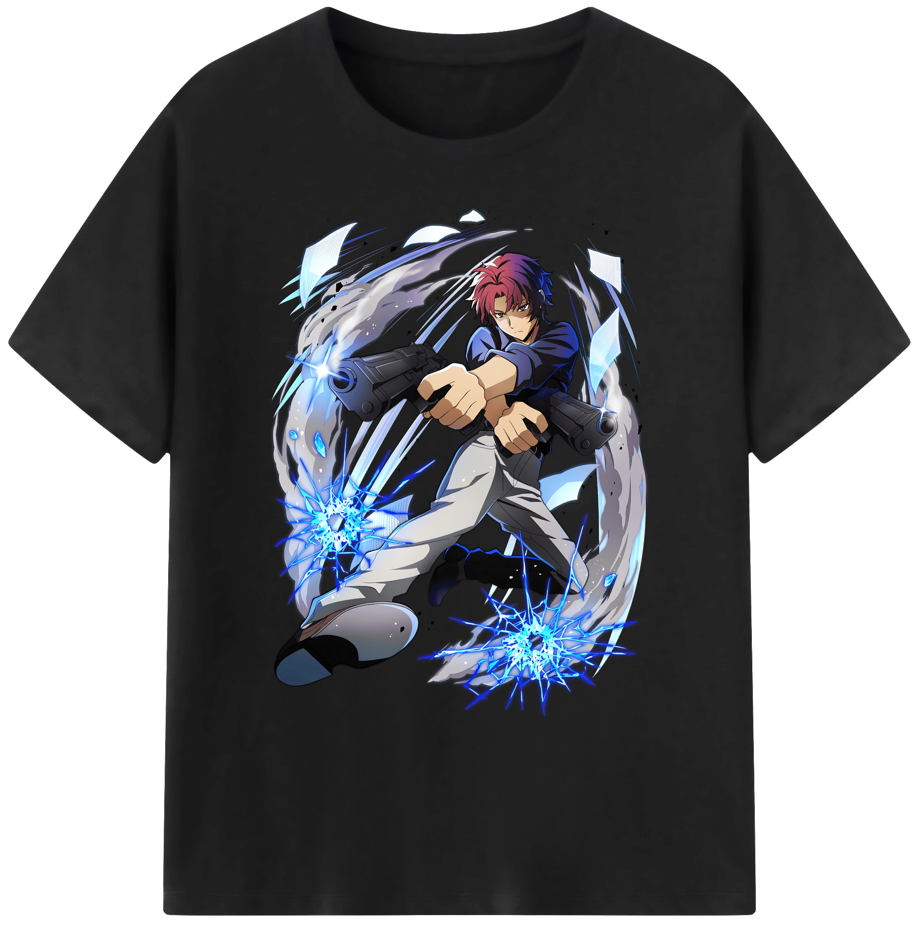 （画像用） 文豪ストレイドッグス Bungo Stray Dogs 綿100％ メンズ半袖Tシャツ｜肌触りやわらか＆通気性