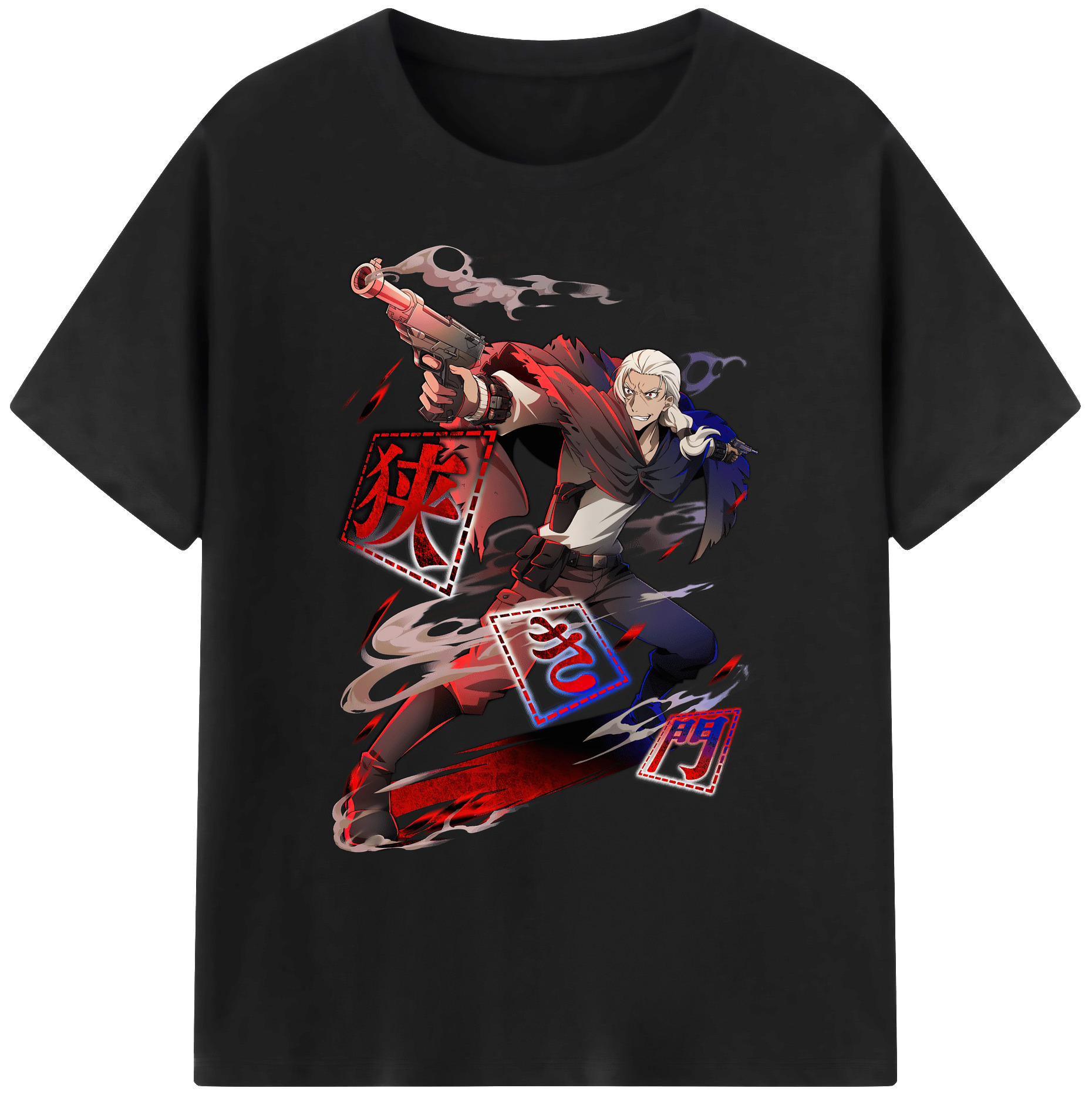 （画像用） 文豪ストレイドッグス Bungo Stray Dogs 綿100％ メンズ半袖Tシャツ｜肌触りやわらか＆通気性