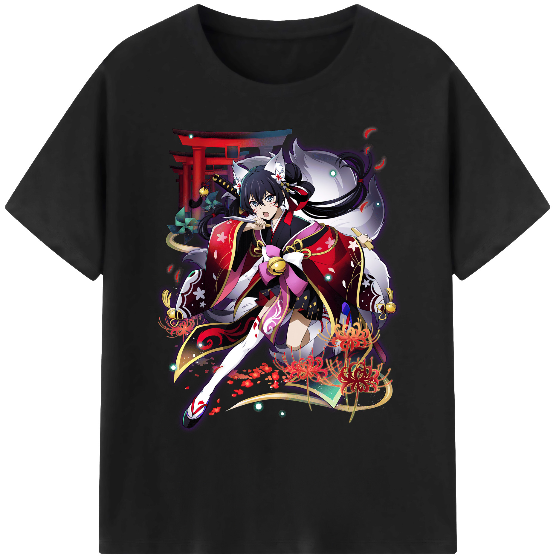 （画像用） 文豪ストレイドッグス Bungo Stray Dogs 綿100％ メンズ半袖Tシャツ｜肌触りやわらか＆通気性