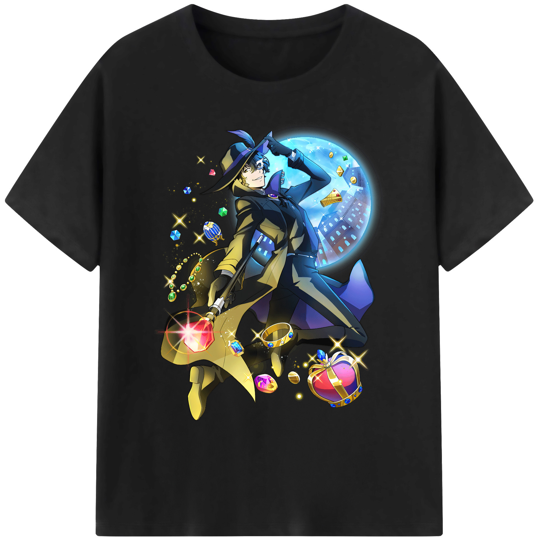 （画像用） 文豪ストレイドッグス Bungo Stray Dogs 綿100％ メンズ半袖Tシャツ｜肌触りやわらか＆通気性