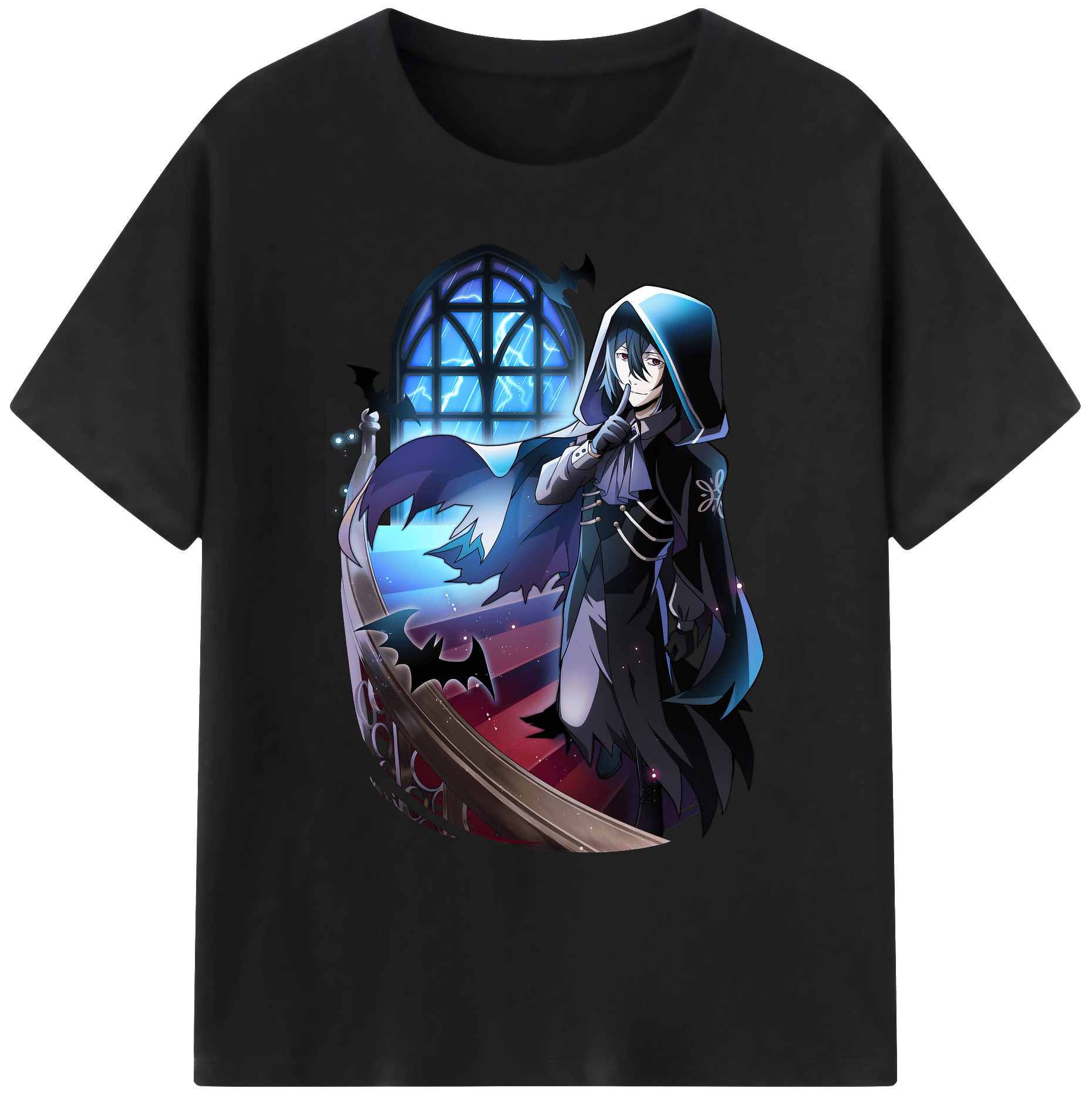 （画像用） 文豪ストレイドッグス Bungo Stray Dogs 綿100％ メンズ半袖Tシャツ｜肌触りやわらか＆通気性