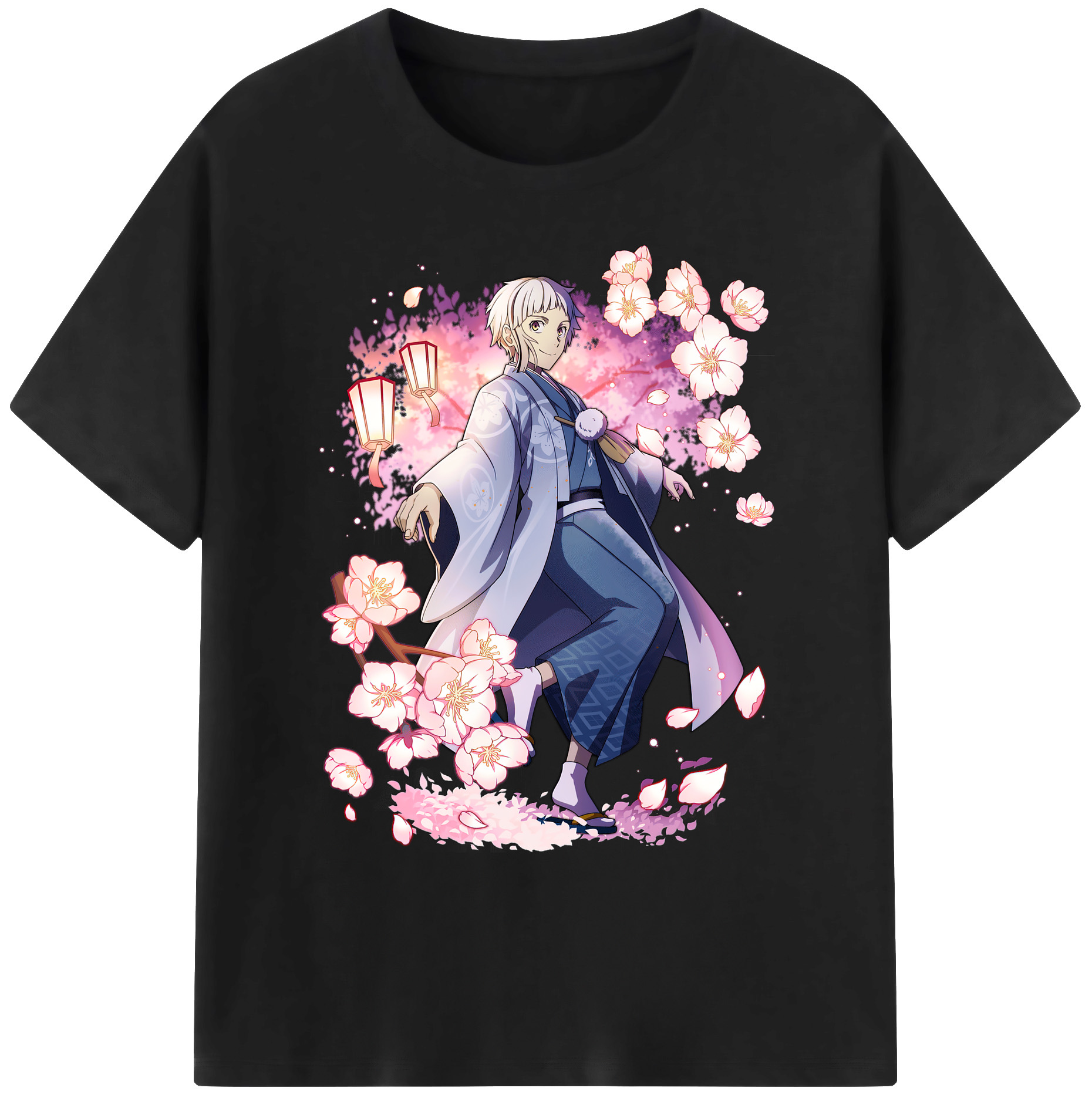 （画像用） 文豪ストレイドッグス Bungo Stray Dogs 綿100％ メンズ半袖Tシャツ｜肌触りやわらか＆通気性