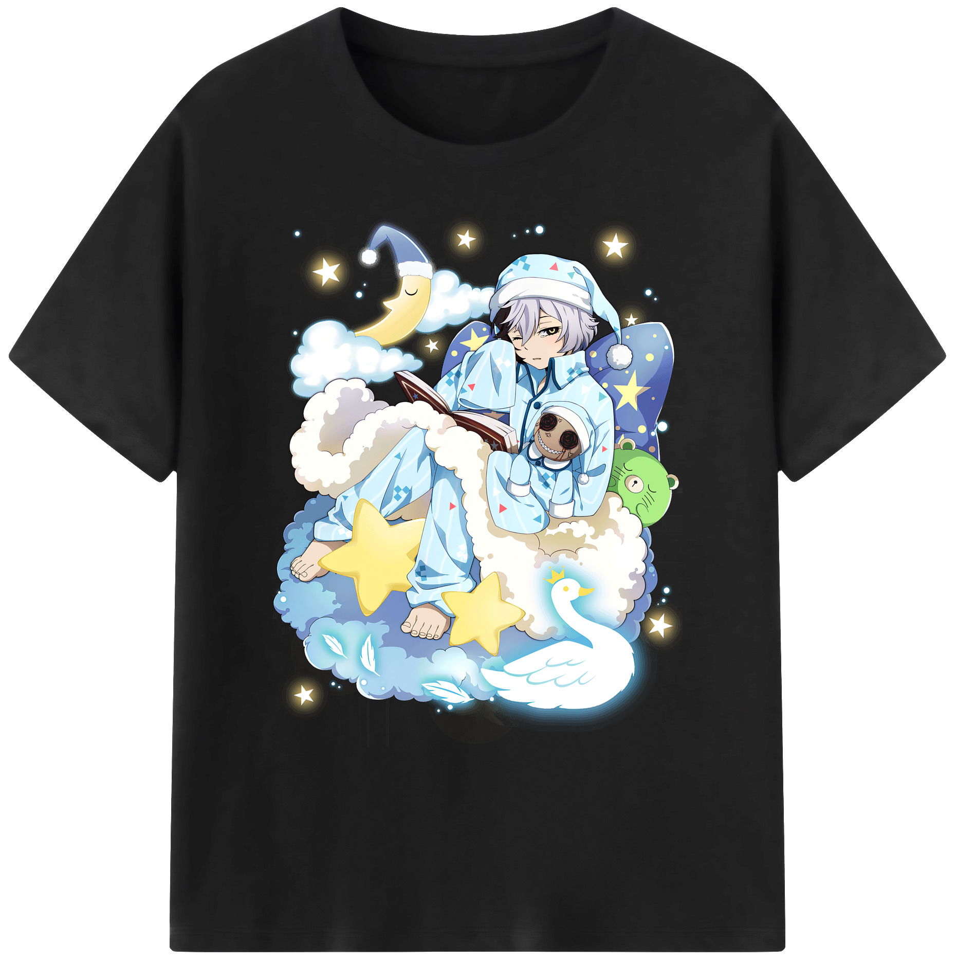 （画像用） 文豪ストレイドッグス Bungo Stray Dogs 綿100％ メンズ半袖Tシャツ｜肌触りやわらか＆通気性