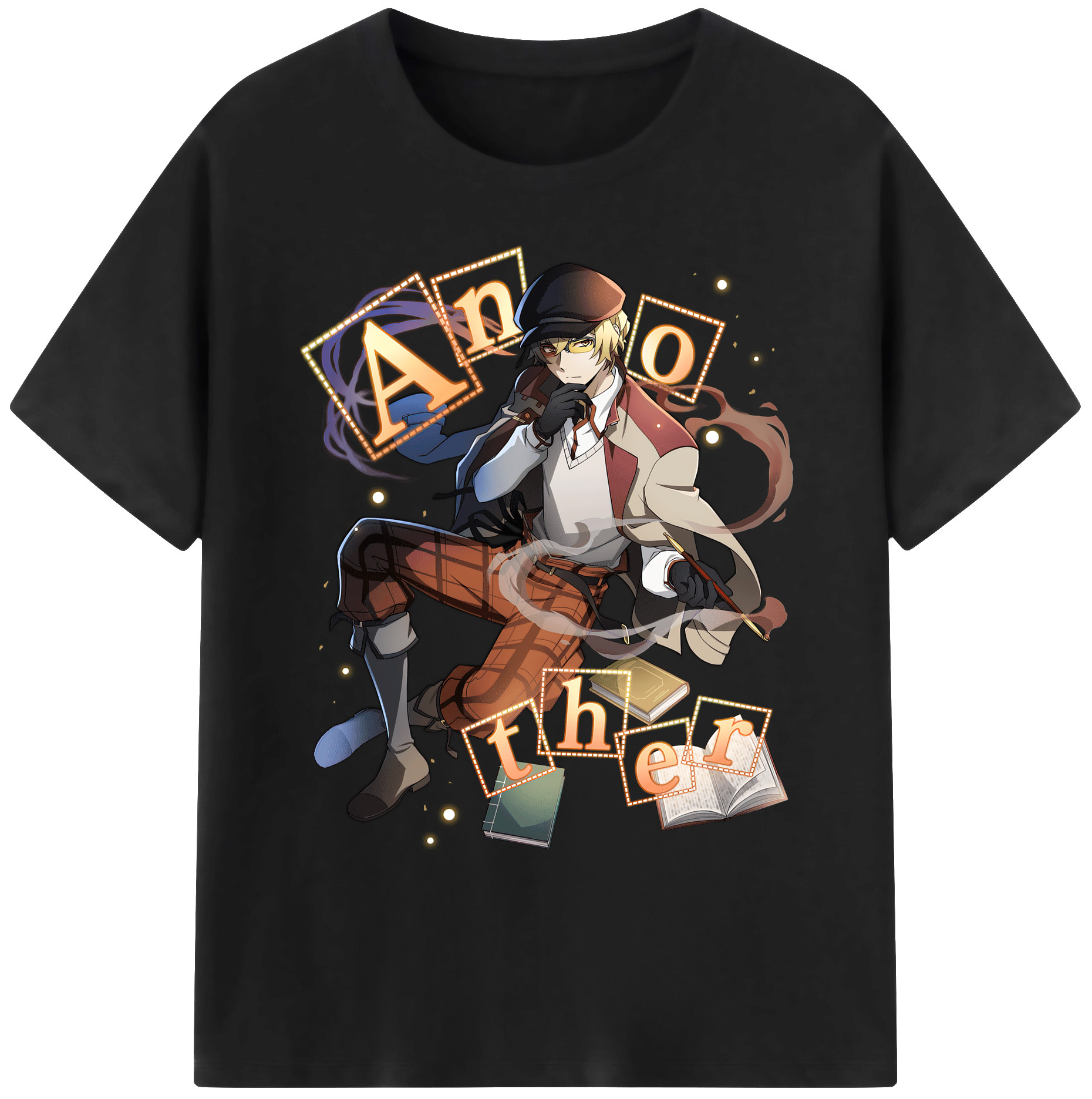 （画像用） 文豪ストレイドッグス Bungo Stray Dogs 綿100％ メンズ半袖Tシャツ｜肌触りやわらか＆通気性