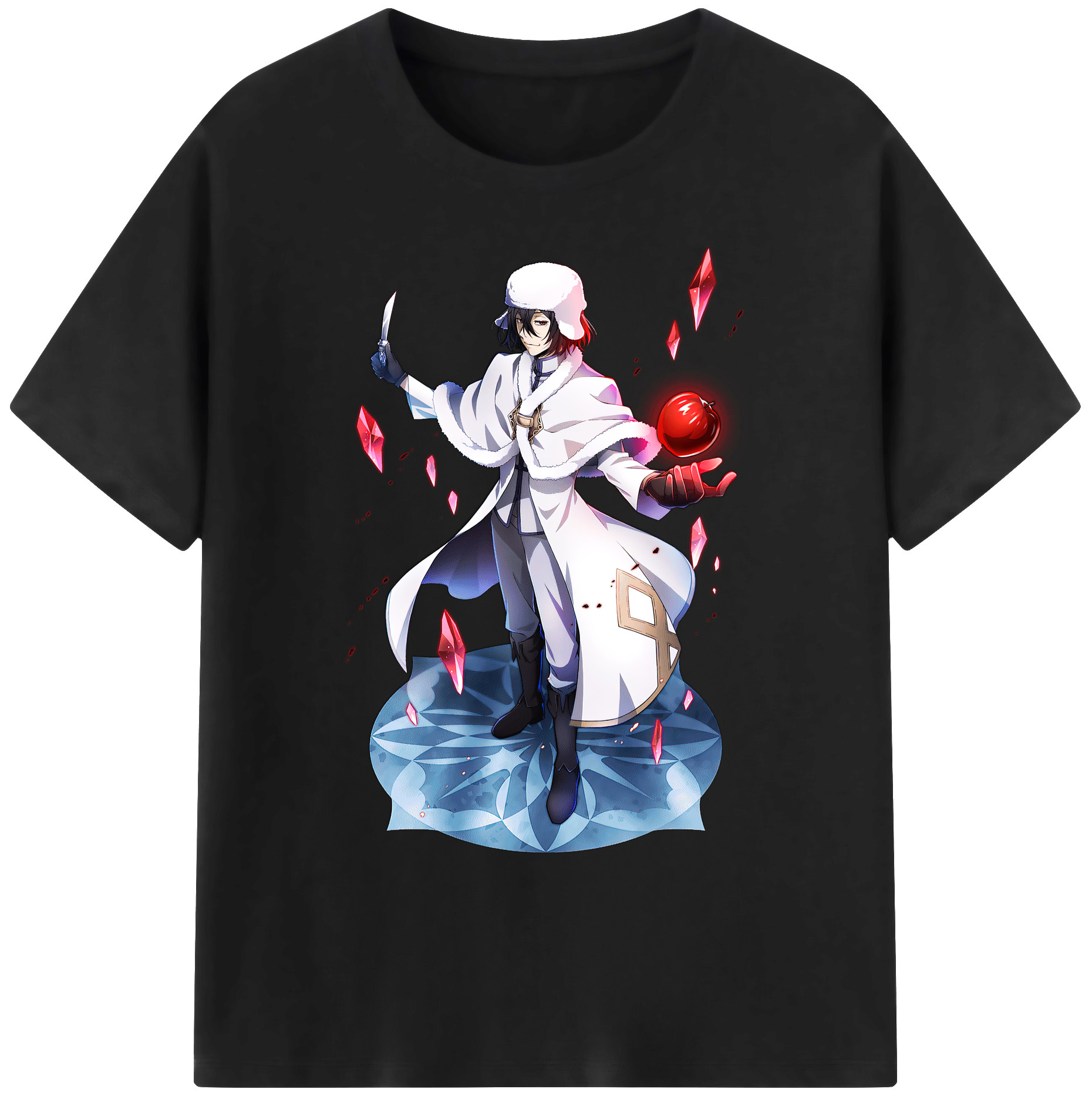 （画像用） 文豪ストレイドッグス Bungo Stray Dogs 綿100％ メンズ半袖Tシャツ｜肌触りやわらか＆通気性
