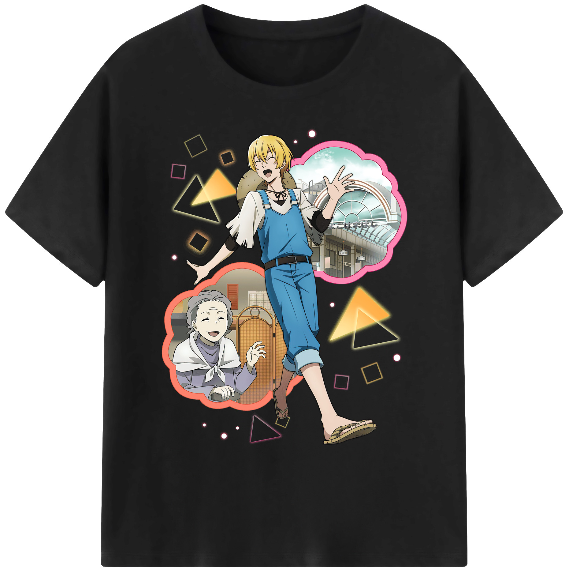 （画像用） 文豪ストレイドッグス Bungo Stray Dogs 綿100％ メンズ半袖Tシャツ｜肌触りやわらか＆通気性