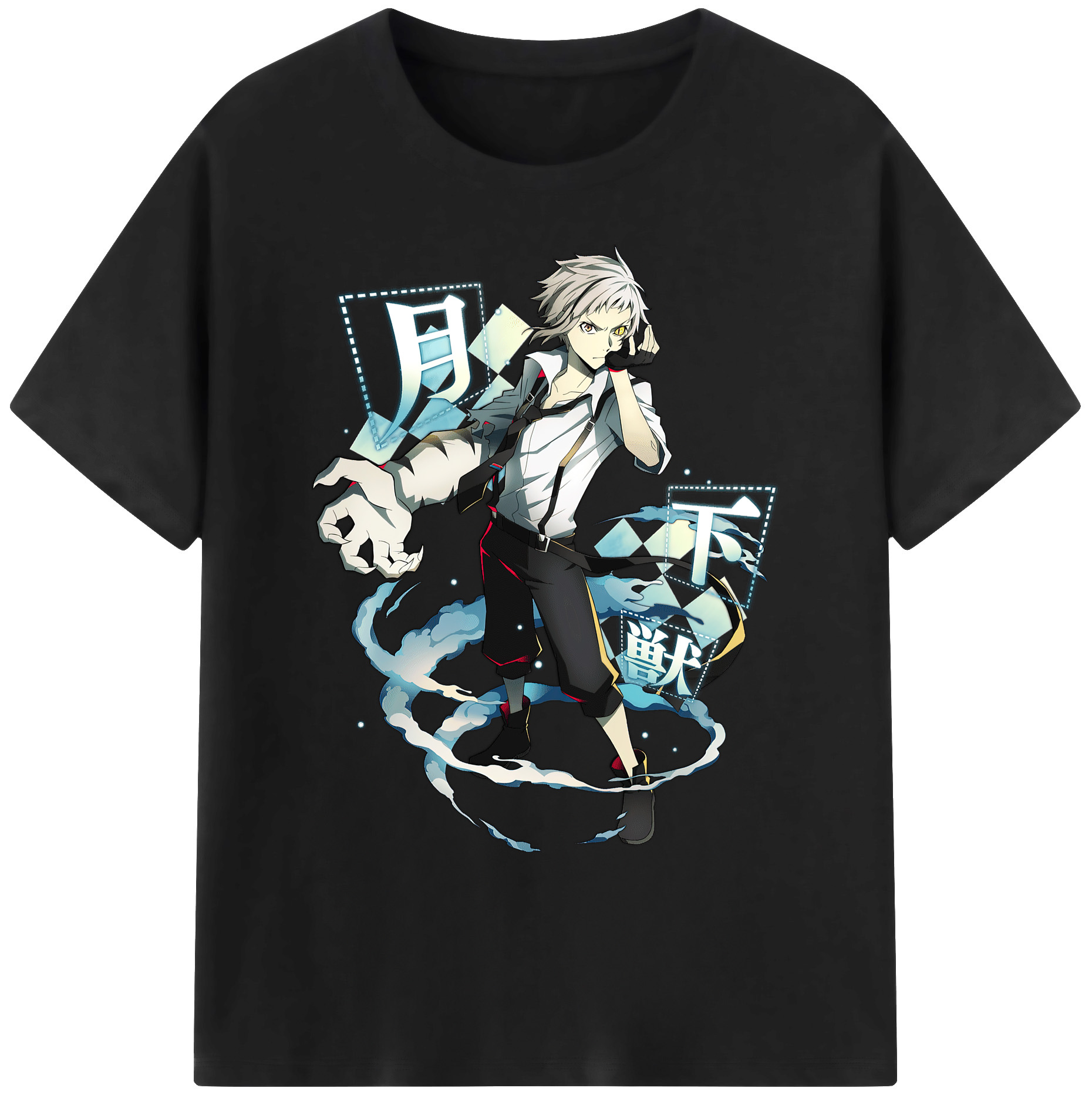 （画像用） 文豪ストレイドッグス Bungo Stray Dogs 綿100％ メンズ半袖Tシャツ｜肌触りやわらか＆通気性