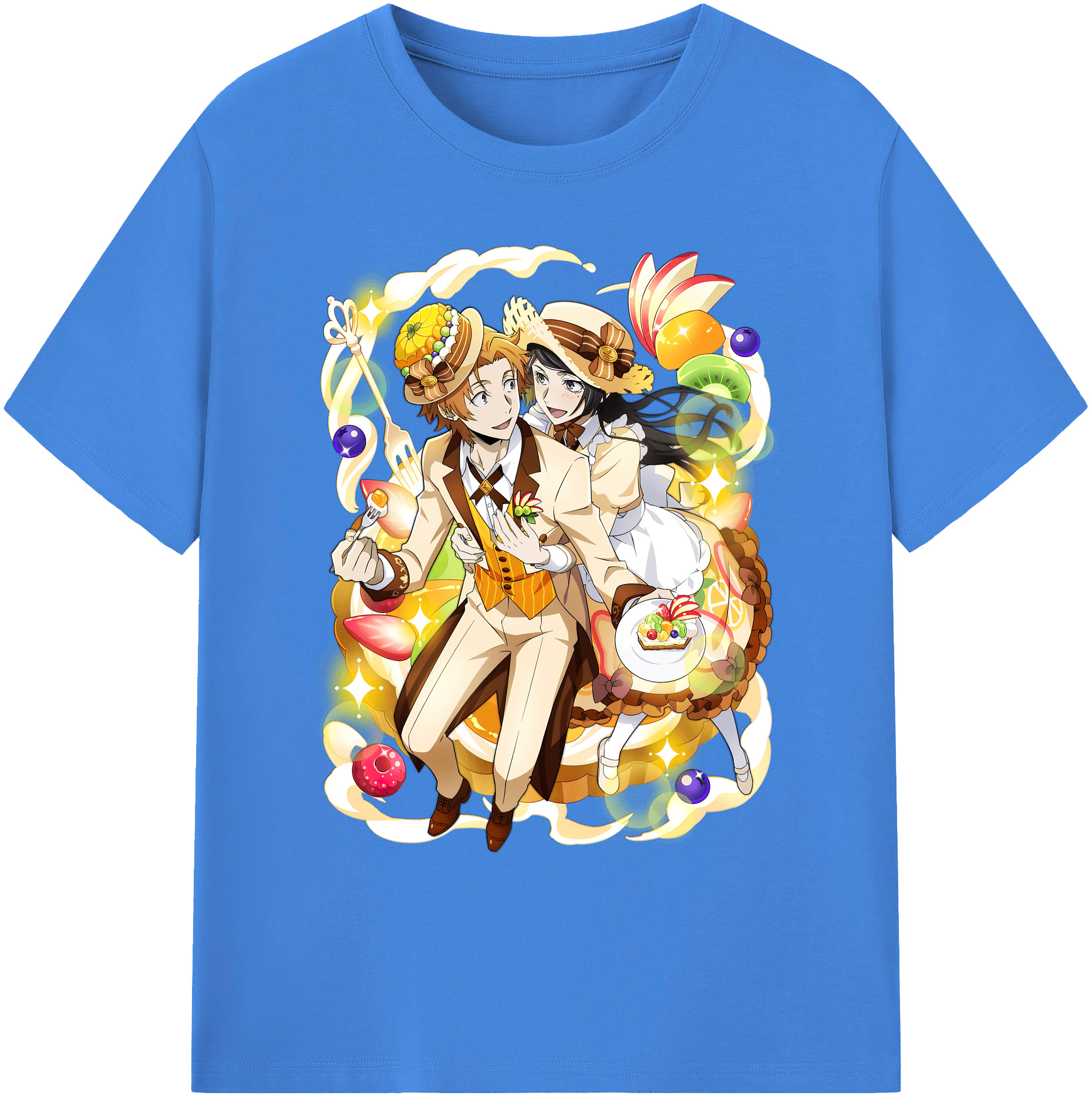 （画像用） 文豪ストレイドッグス Bungo Stray Dogs 綿100％ メンズ半袖Tシャツ｜肌触りやわらか＆通気性
