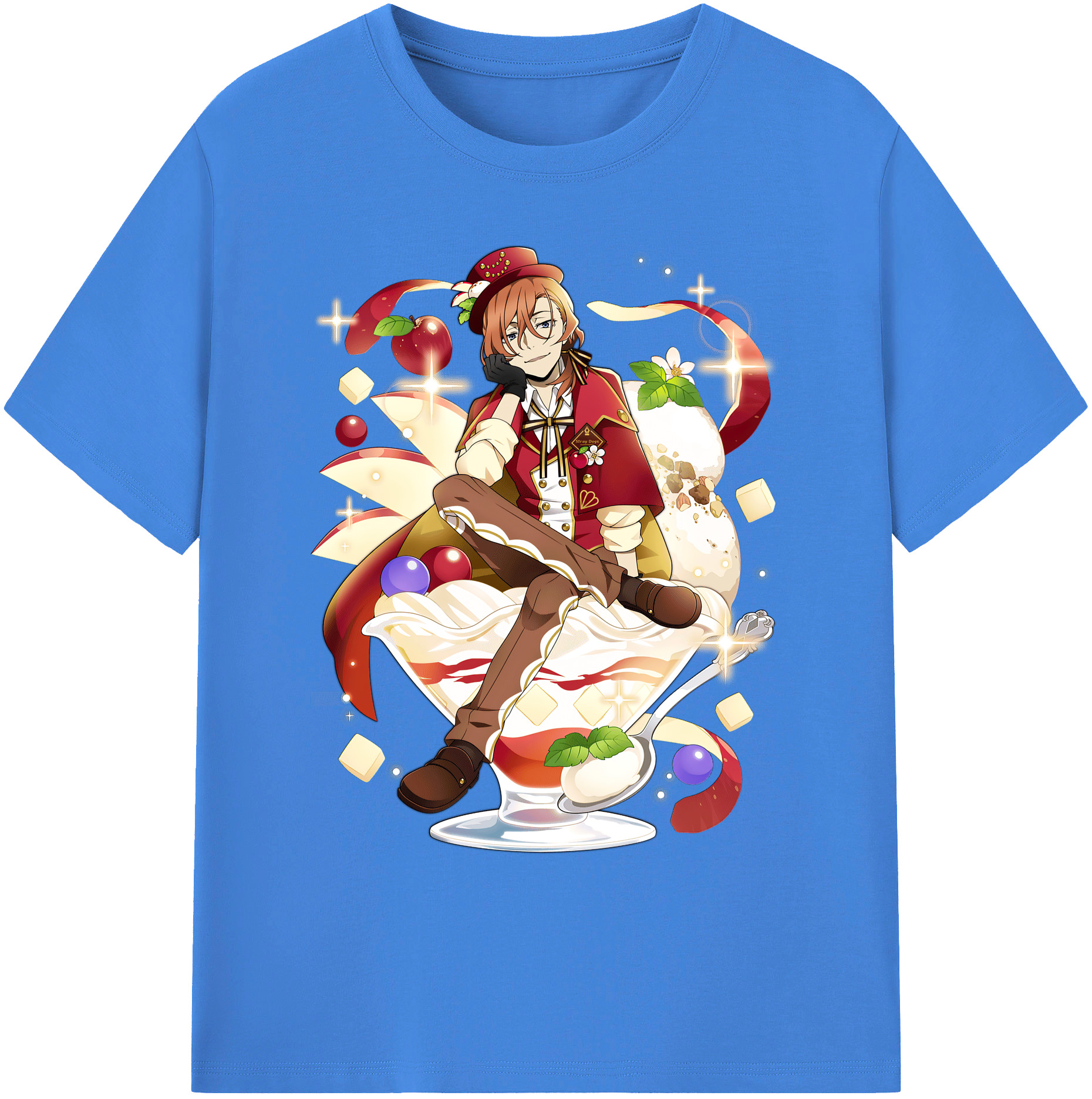 （画像用） 文豪ストレイドッグス Bungo Stray Dogs 綿100％ メンズ半袖Tシャツ｜肌触りやわらか＆通気性
