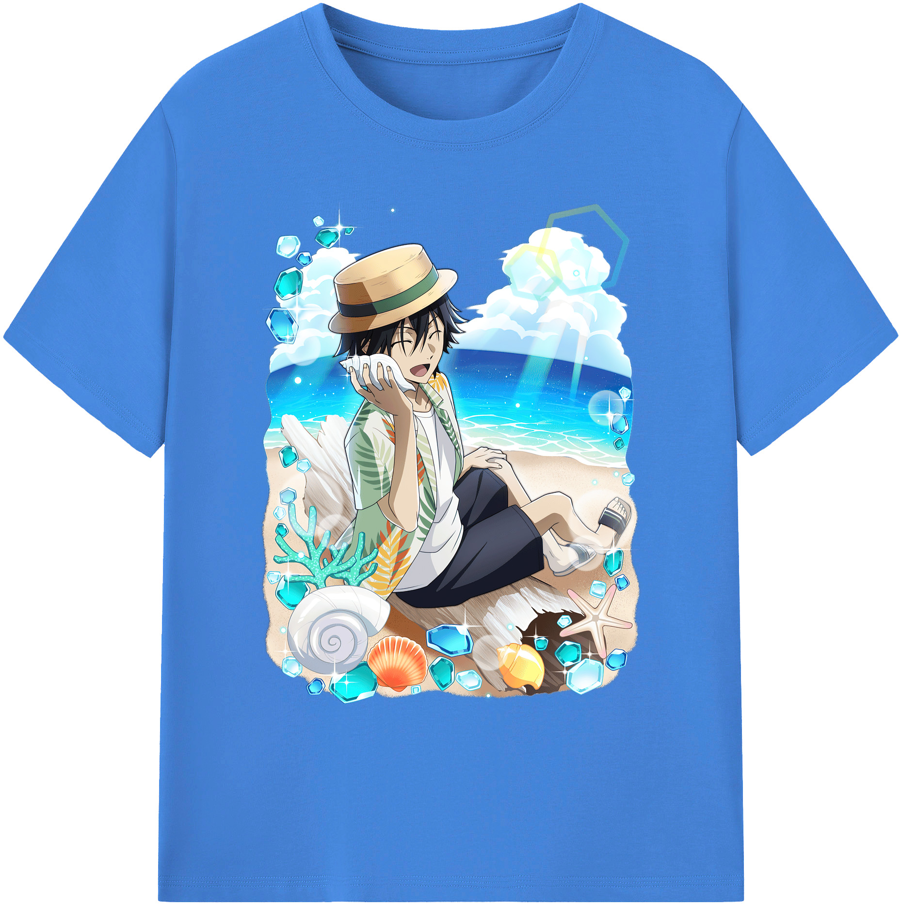 （画像用） 文豪ストレイドッグス Bungo Stray Dogs 綿100％ メンズ半袖Tシャツ｜肌触りやわらか＆通気性