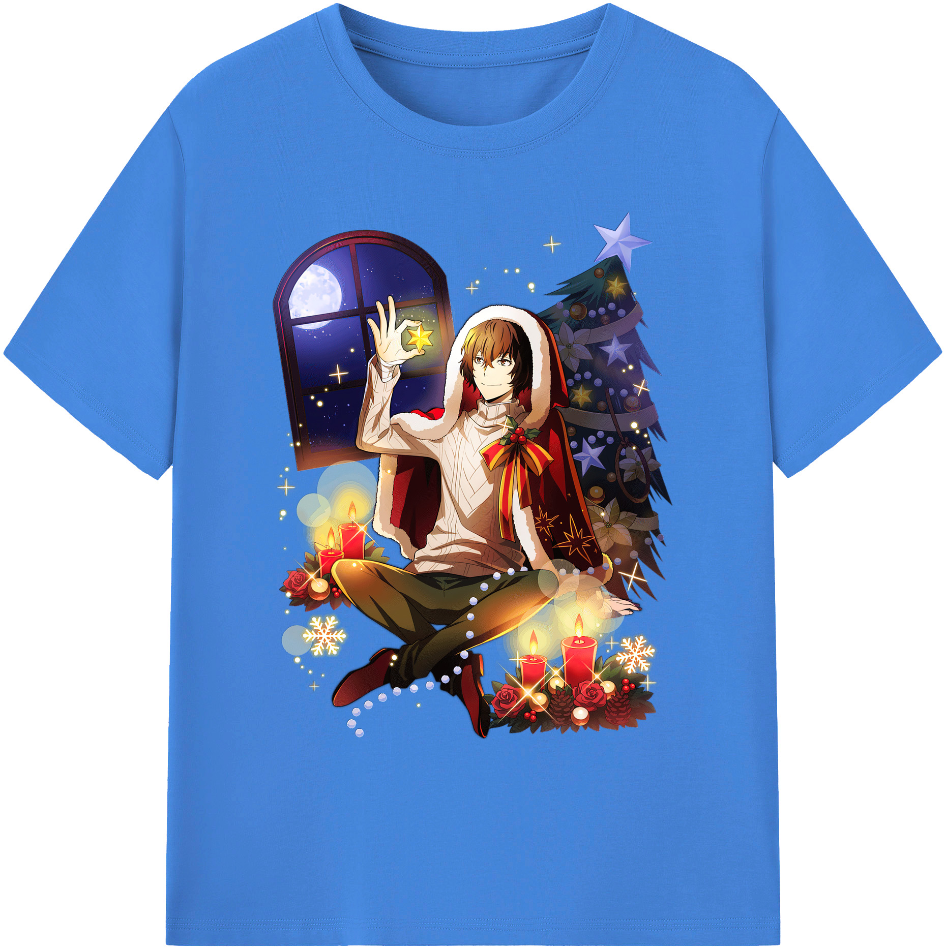（画像用） 文豪ストレイドッグス Bungo Stray Dogs 綿100％ メンズ半袖Tシャツ｜肌触りやわらか＆通気性