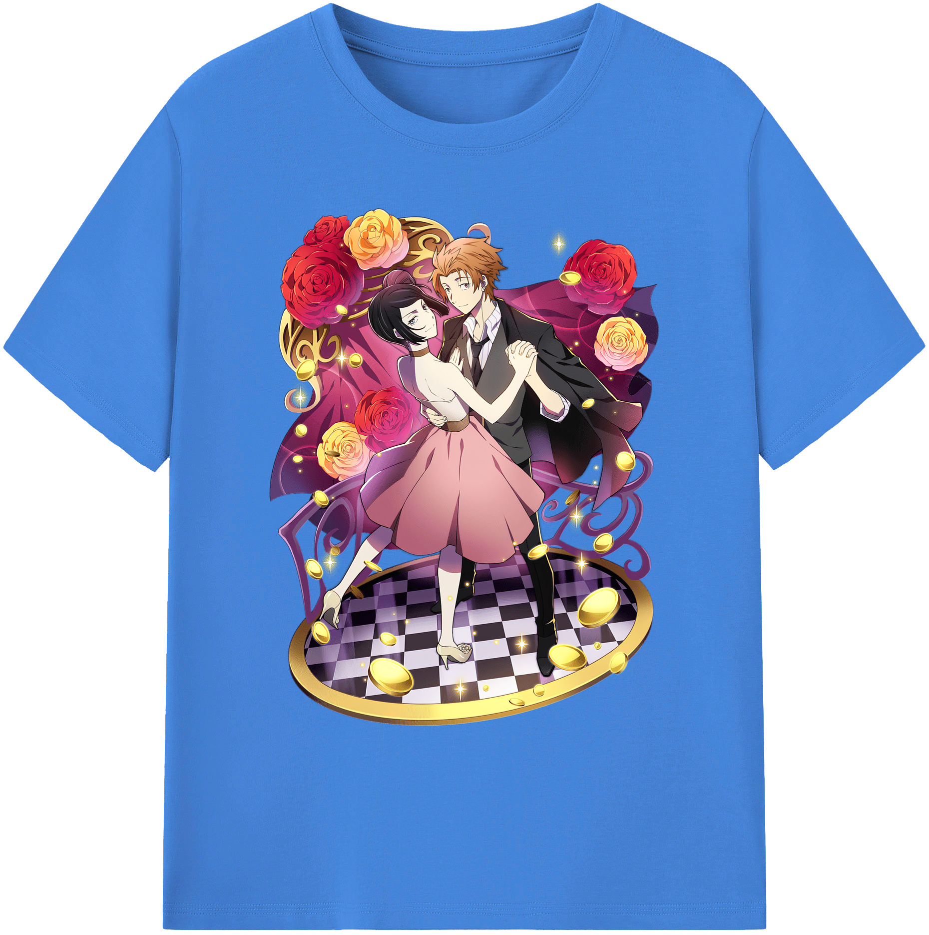 （画像用） 文豪ストレイドッグス Bungo Stray Dogs 綿100％ メンズ半袖Tシャツ｜肌触りやわらか＆通気性