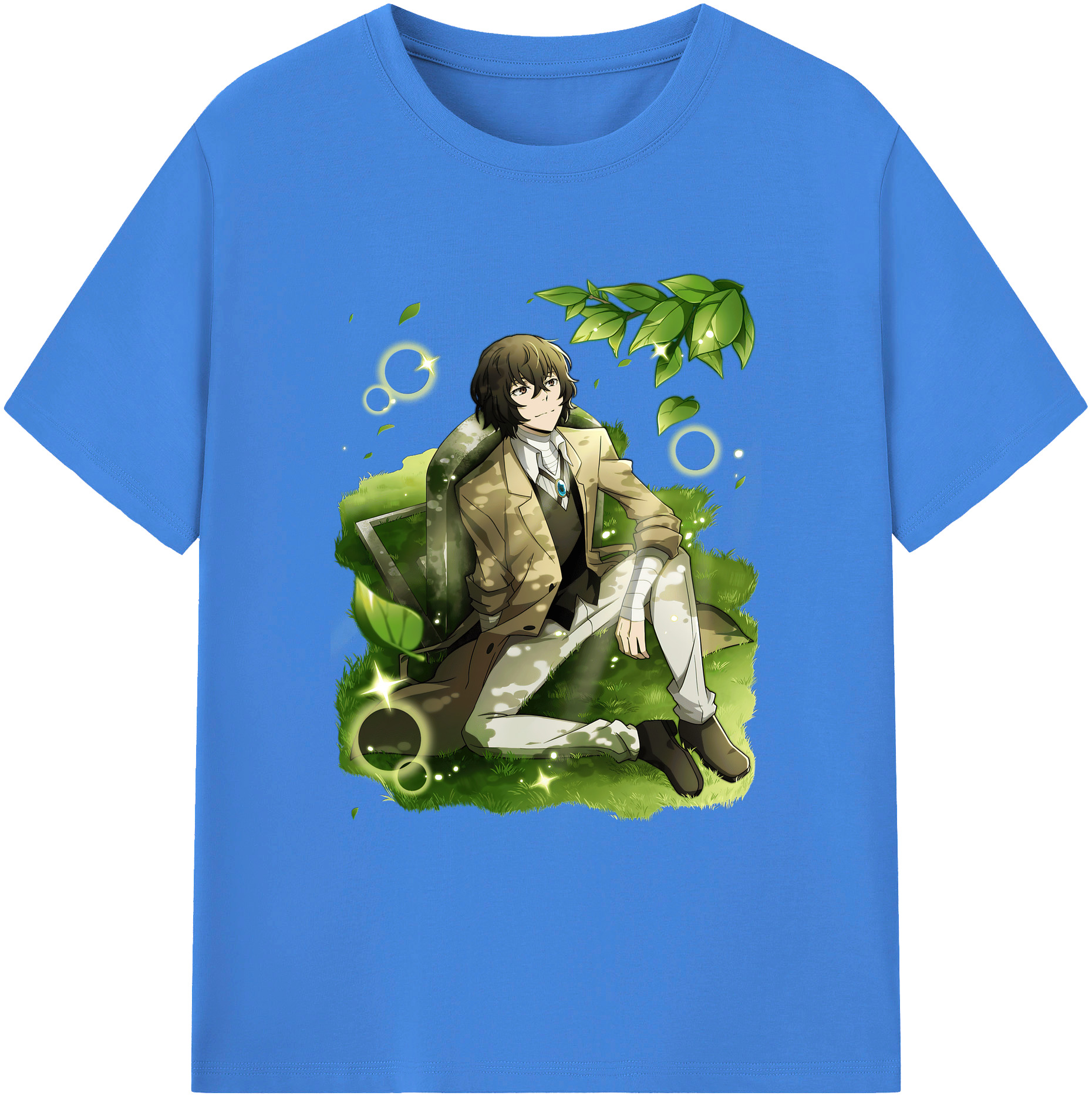 （画像用） 文豪ストレイドッグス Bungo Stray Dogs 綿100％ メンズ半袖Tシャツ｜肌触りやわらか＆通気性