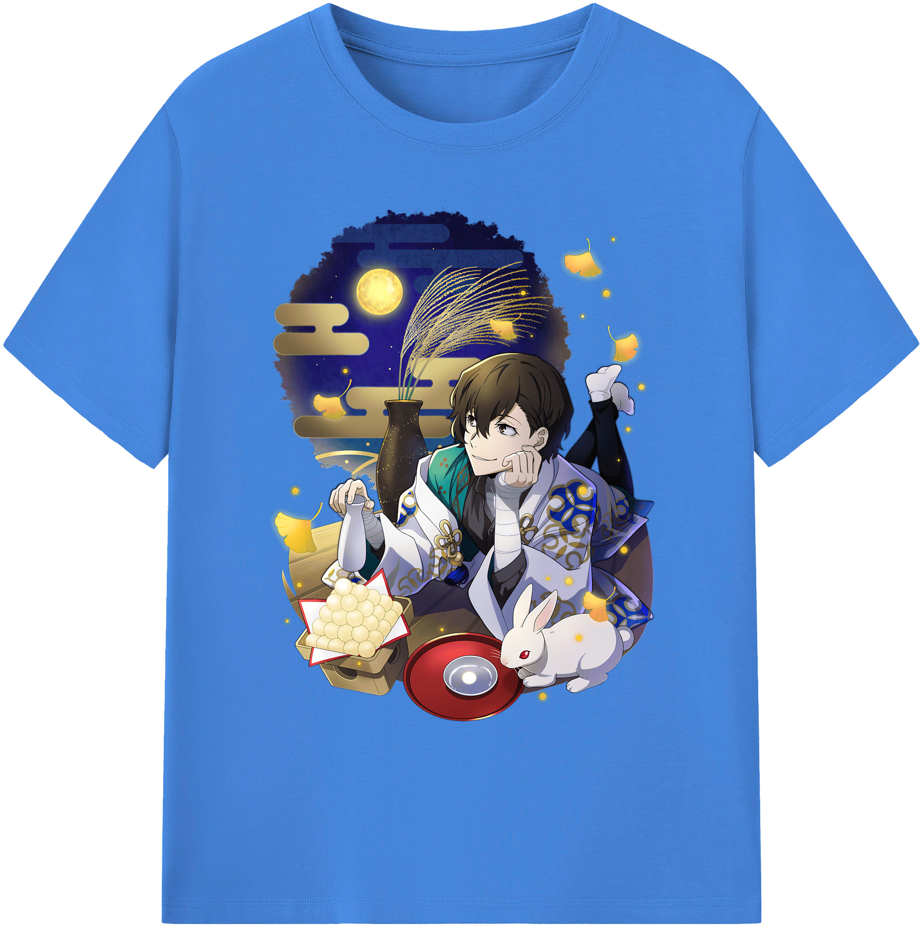 （画像用） 文豪ストレイドッグス Bungo Stray Dogs 綿100％ メンズ半袖Tシャツ｜肌触りやわらか＆通気性