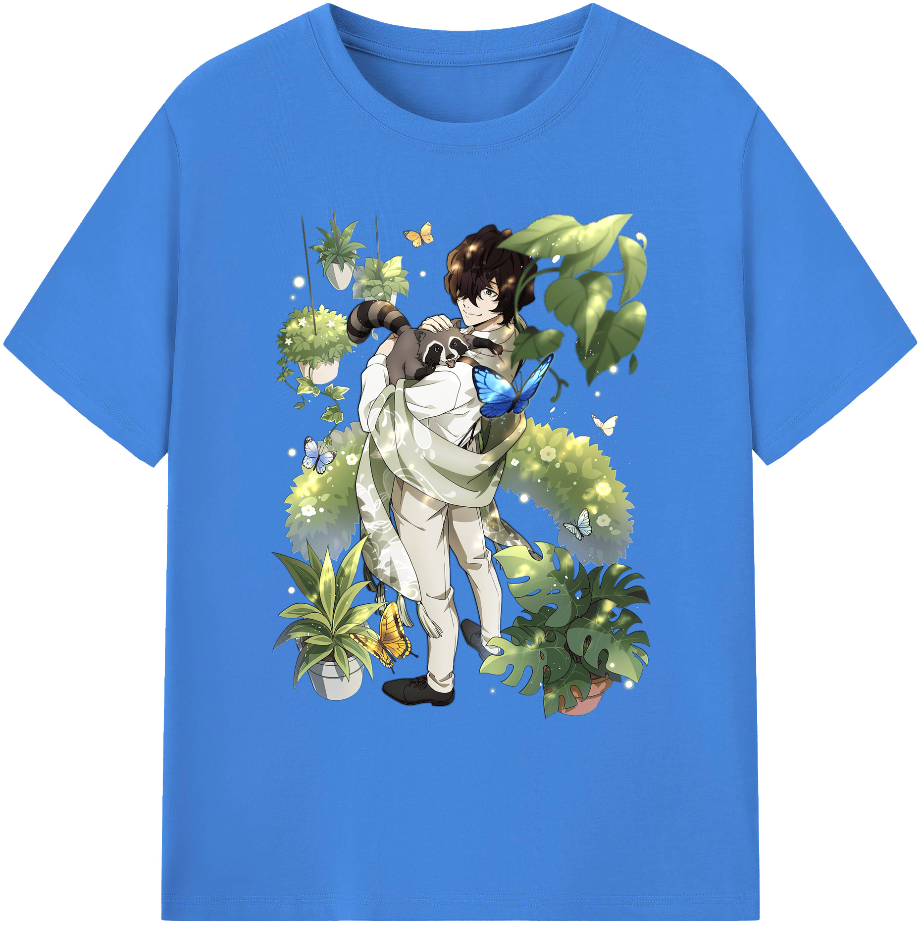 （画像用） 文豪ストレイドッグス Bungo Stray Dogs 綿100％ メンズ半袖Tシャツ｜肌触りやわらか＆通気性