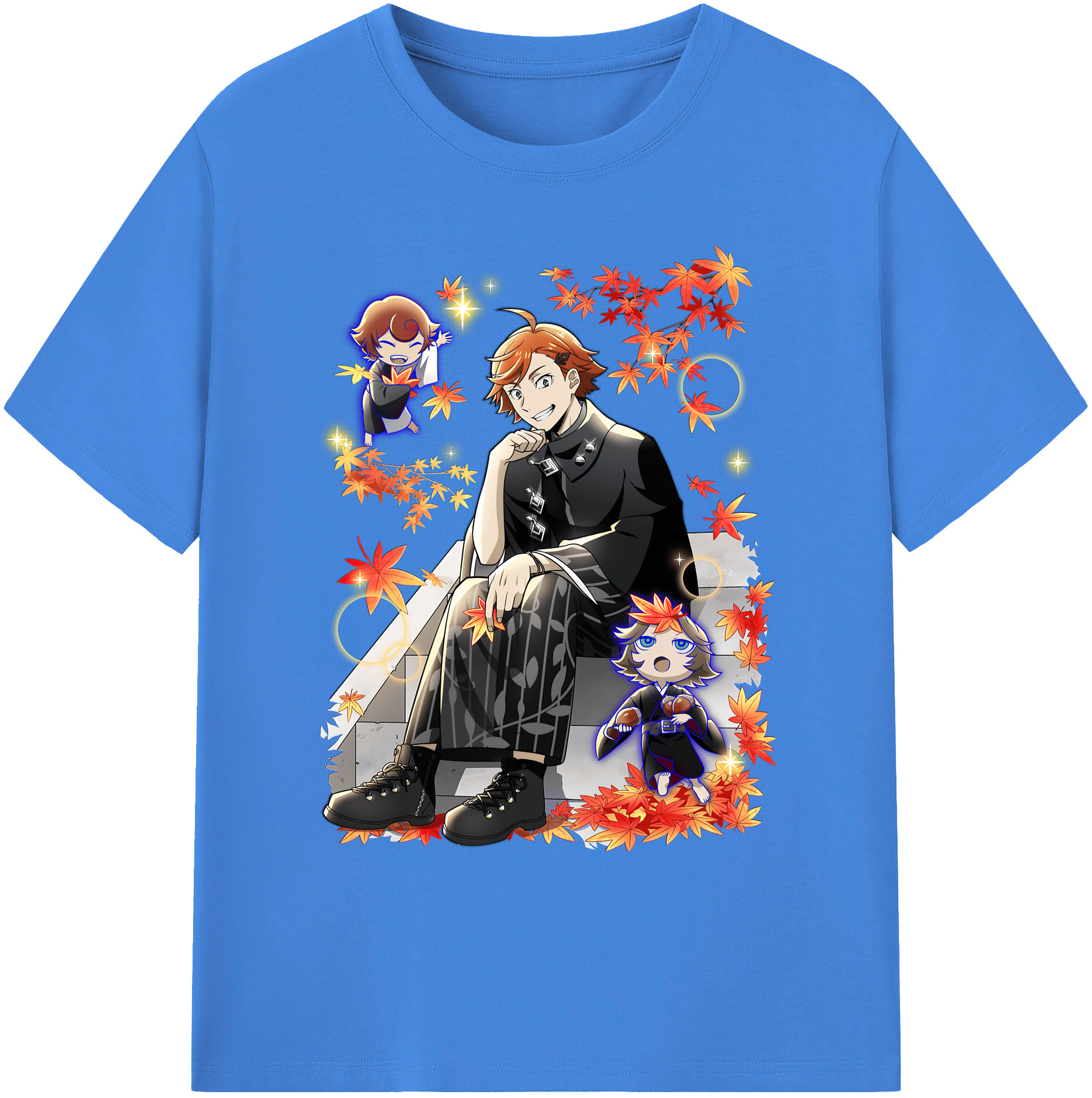 （画像用） 文豪ストレイドッグス Bungo Stray Dogs 綿100％ メンズ半袖Tシャツ｜肌触りやわらか＆通気性