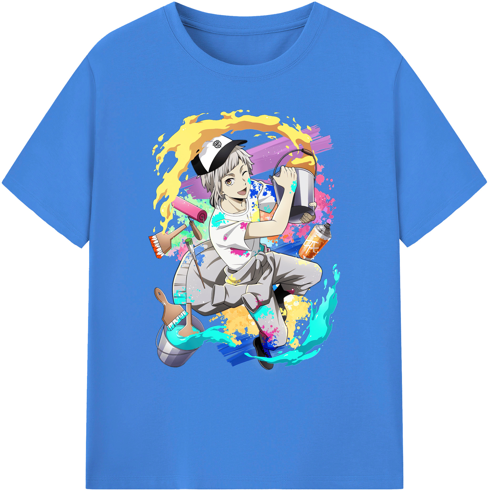 （画像用） 文豪ストレイドッグス Bungo Stray Dogs 綿100％ メンズ半袖Tシャツ｜肌触りやわらか＆通気性