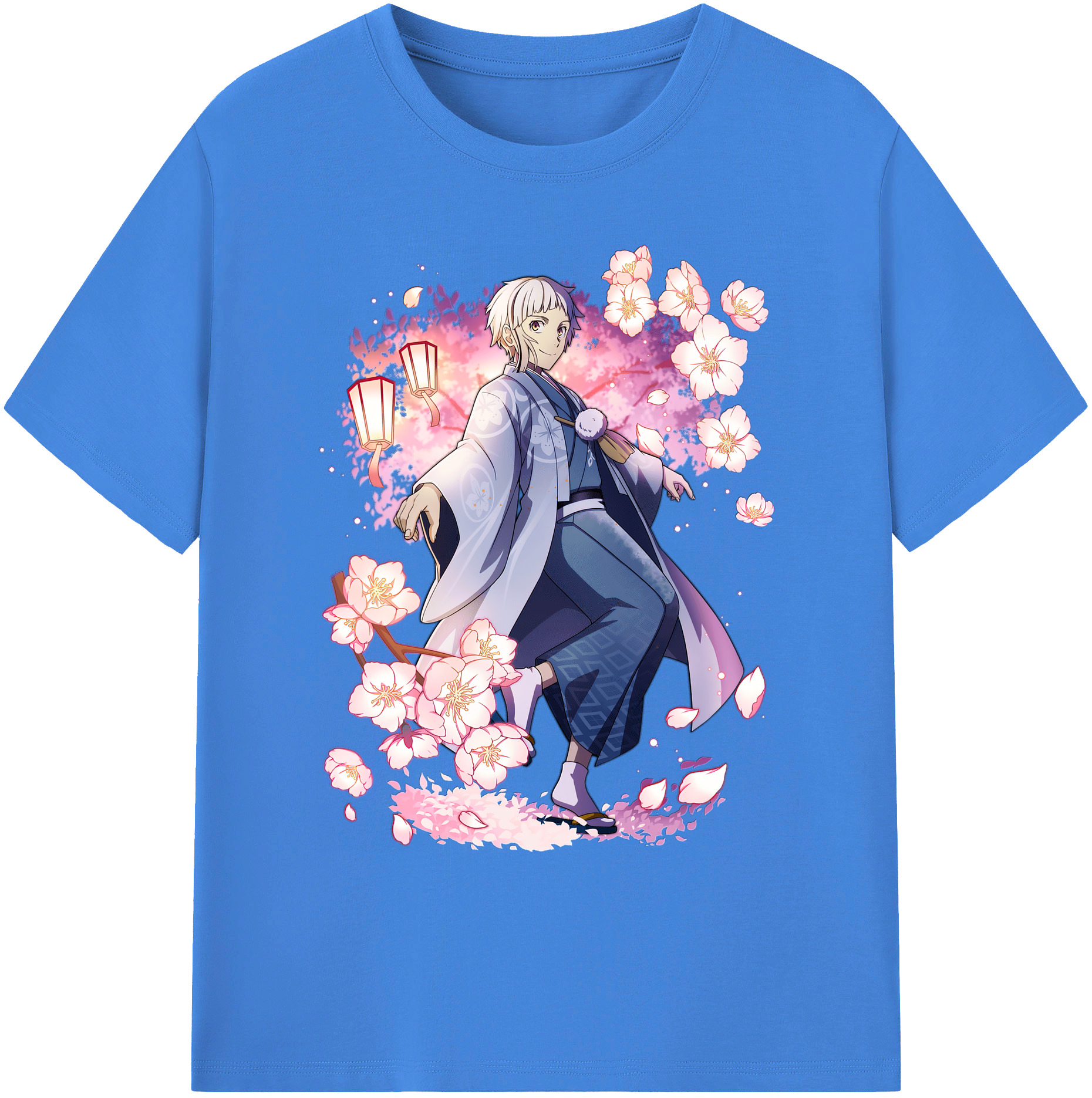 （画像用） 文豪ストレイドッグス Bungo Stray Dogs 綿100％ メンズ半袖Tシャツ｜肌触りやわらか＆通気性