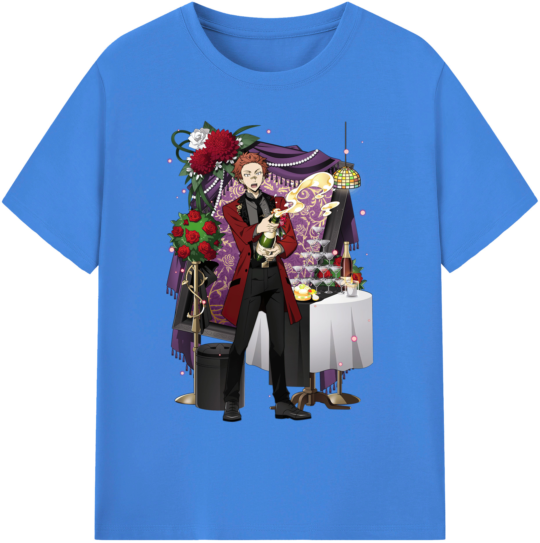 （画像用） 文豪ストレイドッグス Bungo Stray Dogs 綿100％ メンズ半袖Tシャツ｜肌触りやわらか＆通気性