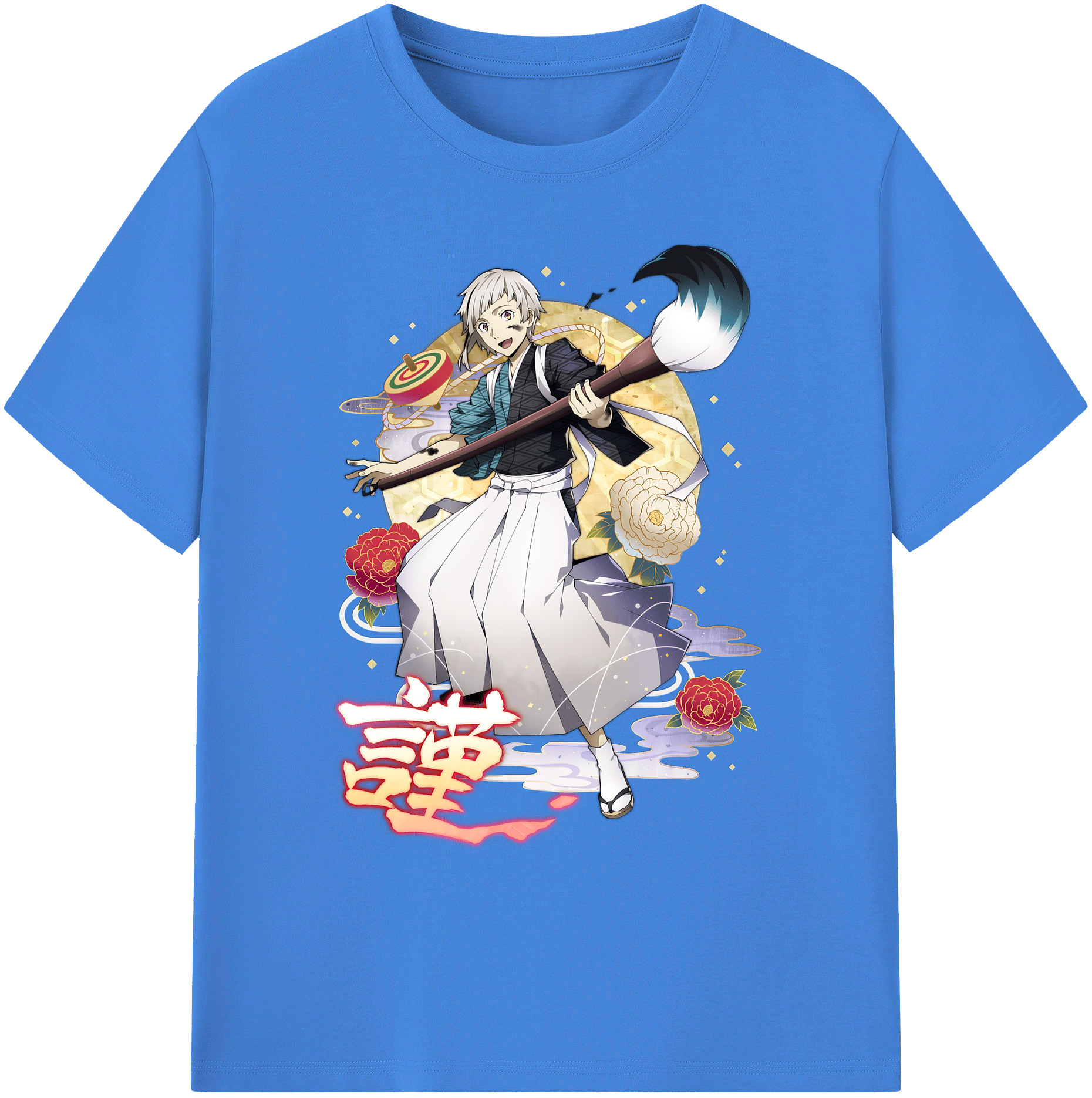 （画像用） 文豪ストレイドッグス Bungo Stray Dogs 綿100％ メンズ半袖Tシャツ｜肌触りやわらか＆通気性