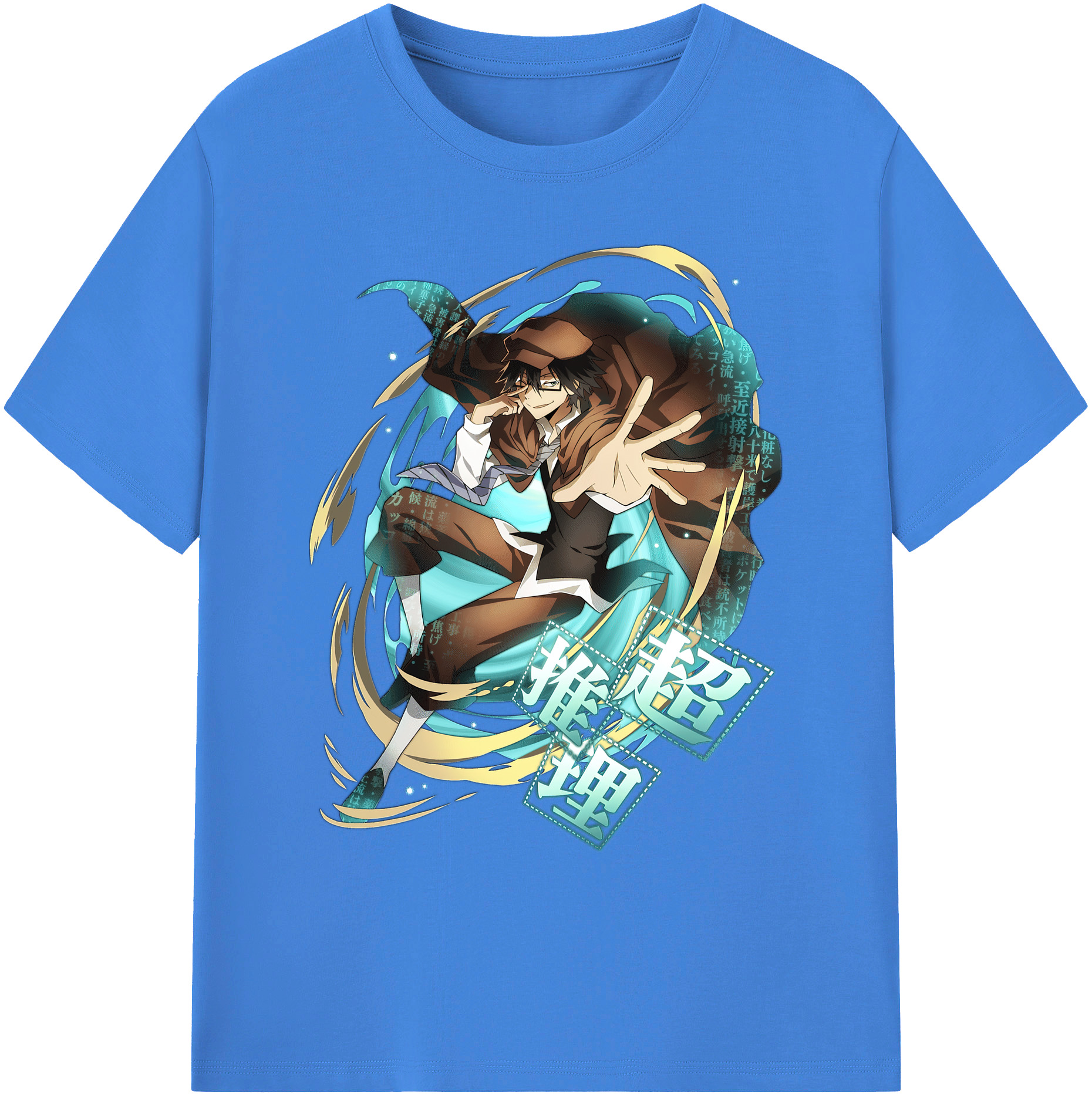 （画像用） 文豪ストレイドッグス Bungo Stray Dogs 綿100％ メンズ半袖Tシャツ｜肌触りやわらか＆通気性