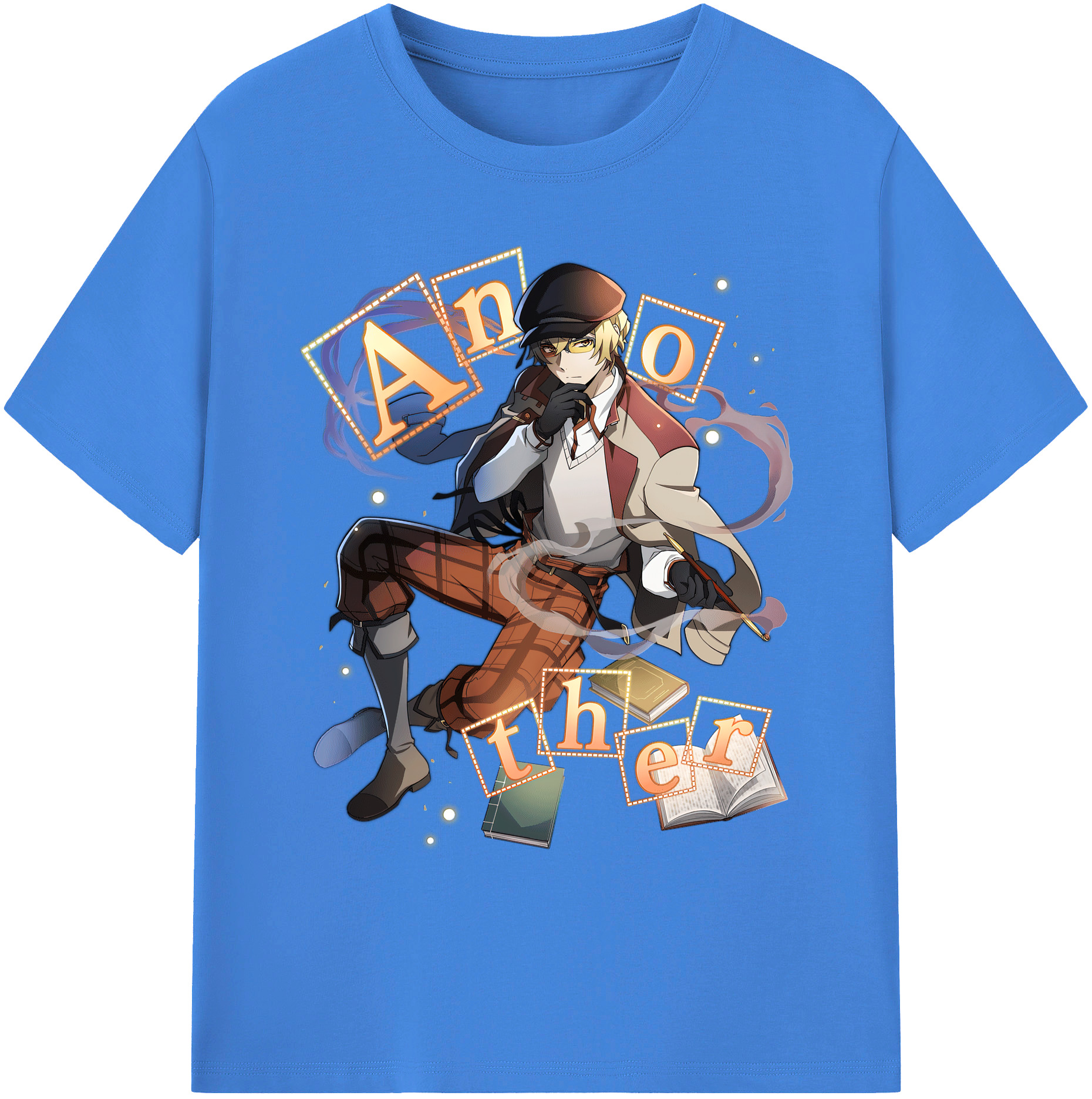 （画像用） 文豪ストレイドッグス Bungo Stray Dogs 綿100％ メンズ半袖Tシャツ｜肌触りやわらか＆通気性