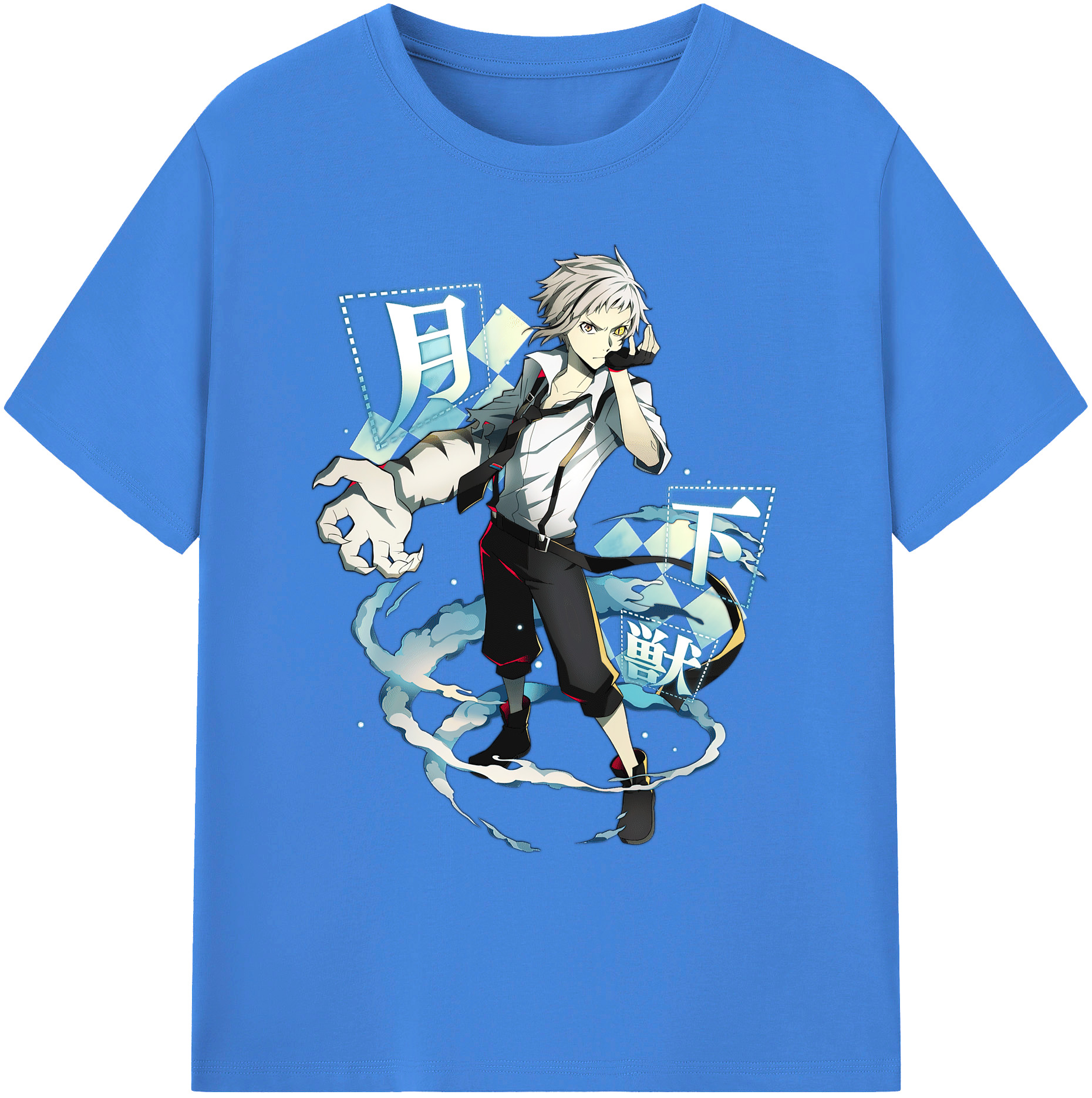 （画像用） 文豪ストレイドッグス Bungo Stray Dogs 綿100％ メンズ半袖Tシャツ｜肌触りやわらか＆通気性