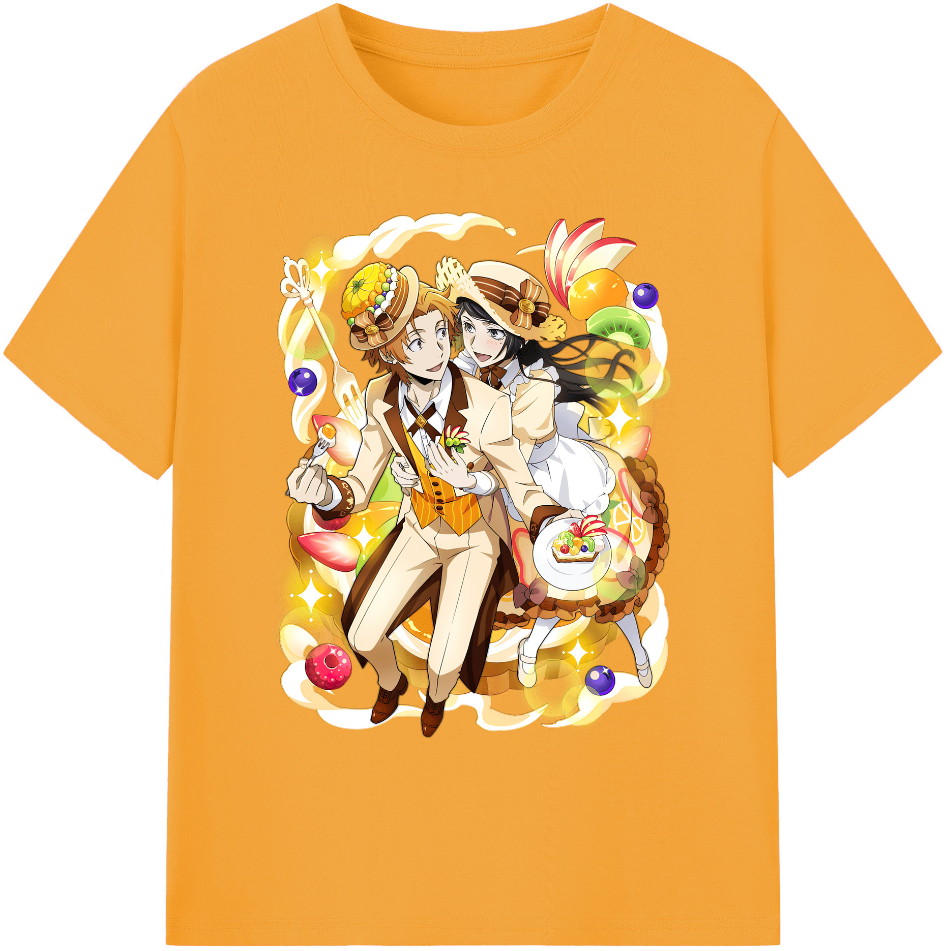 （画像用） 文豪ストレイドッグス Bungo Stray Dogs 綿100％ メンズ半袖Tシャツ｜肌触りやわらか＆通気性