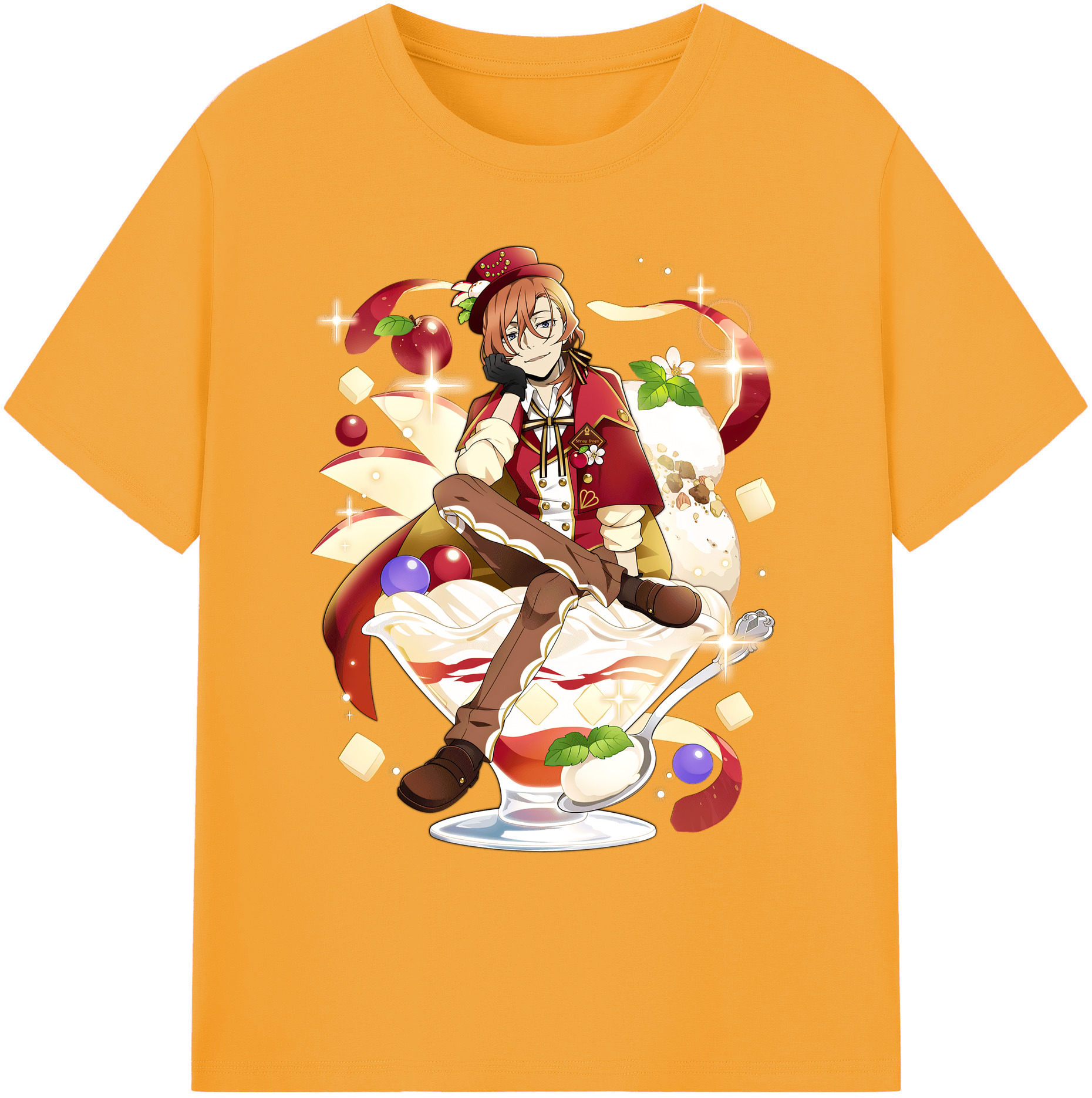 （画像用） 文豪ストレイドッグス Bungo Stray Dogs 綿100％ メンズ半袖Tシャツ｜肌触りやわらか＆通気性