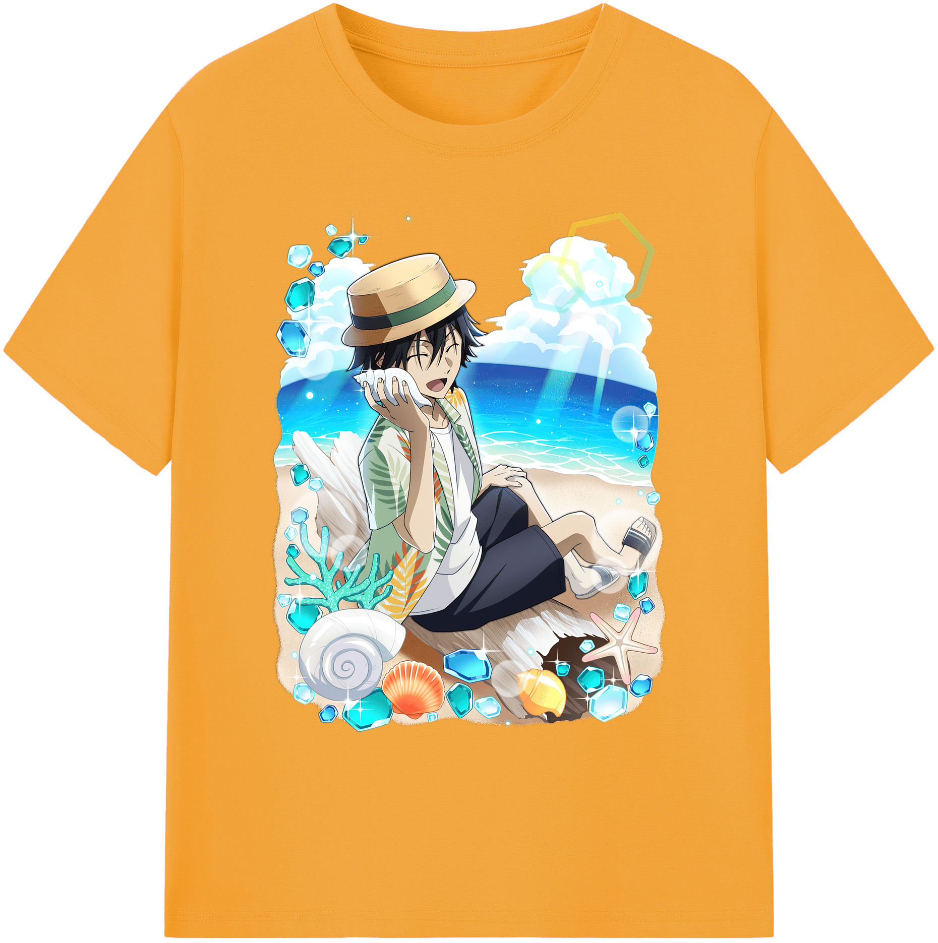 （画像用） 文豪ストレイドッグス Bungo Stray Dogs 綿100％ メンズ半袖Tシャツ｜肌触りやわらか＆通気性