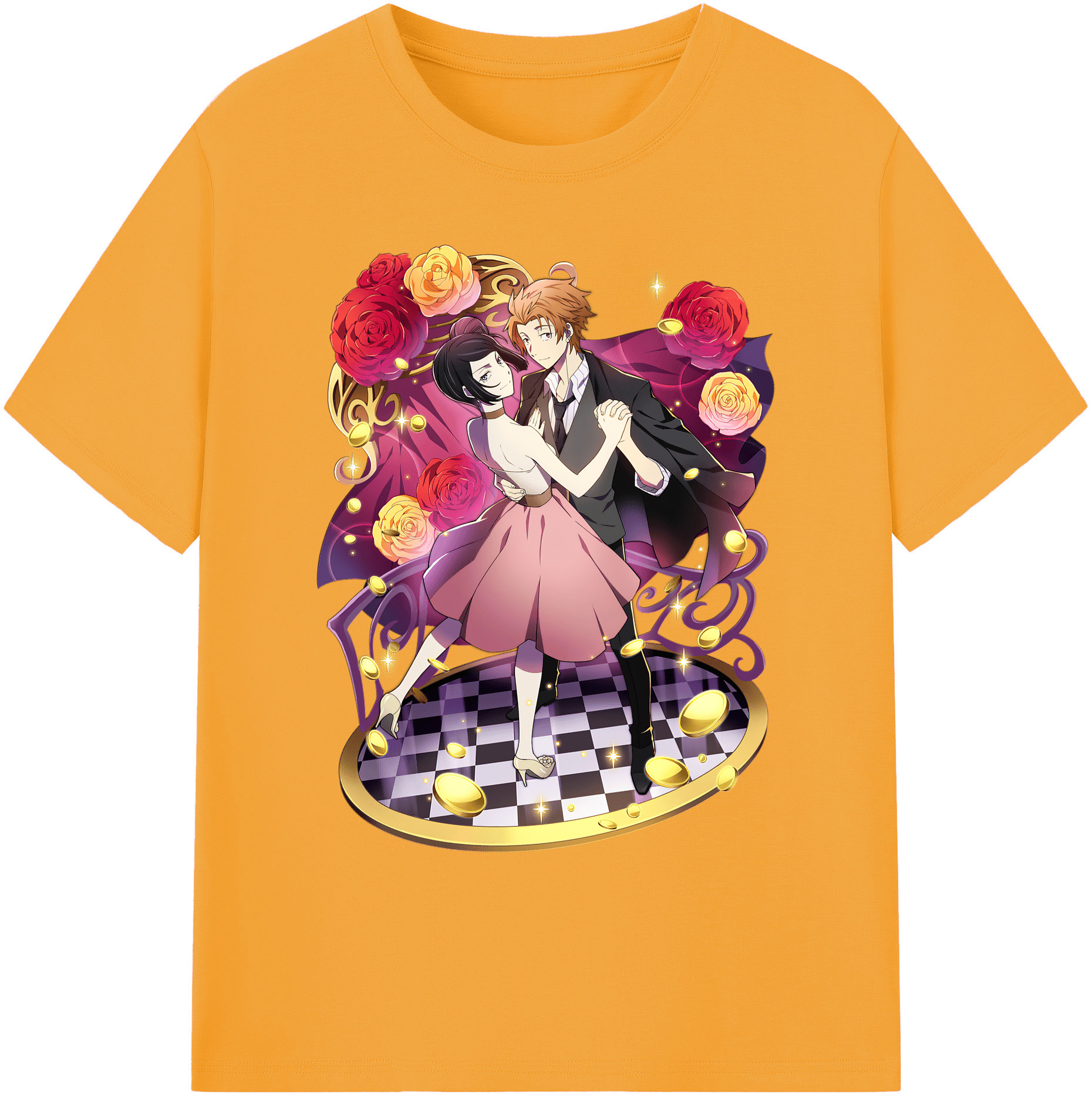 （画像用） 文豪ストレイドッグス Bungo Stray Dogs 綿100％ メンズ半袖Tシャツ｜肌触りやわらか＆通気性