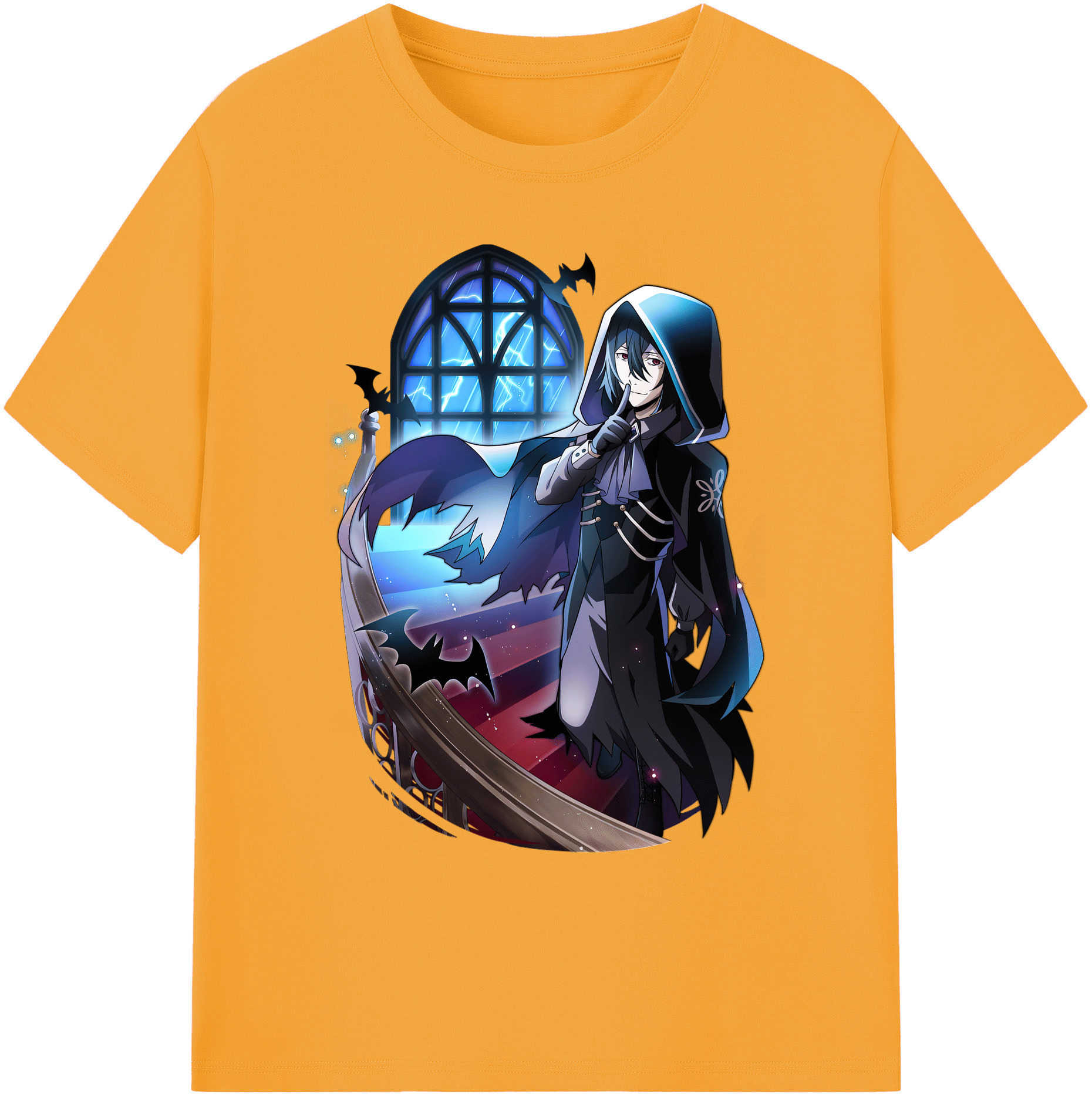（画像用） 文豪ストレイドッグス Bungo Stray Dogs 綿100％ メンズ半袖Tシャツ｜肌触りやわらか＆通気性