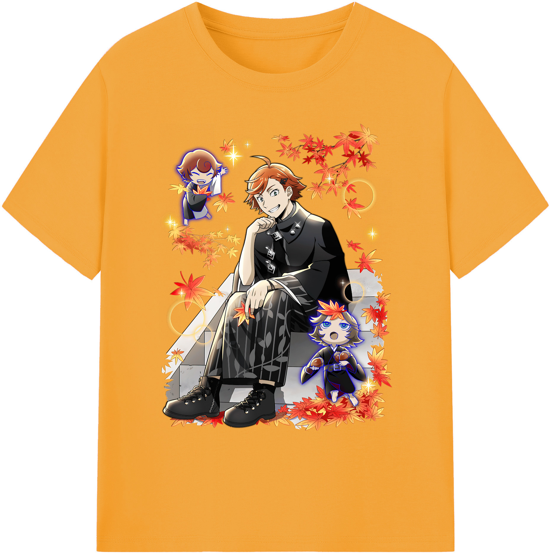 （画像用） 文豪ストレイドッグス Bungo Stray Dogs 綿100％ メンズ半袖Tシャツ｜肌触りやわらか＆通気性