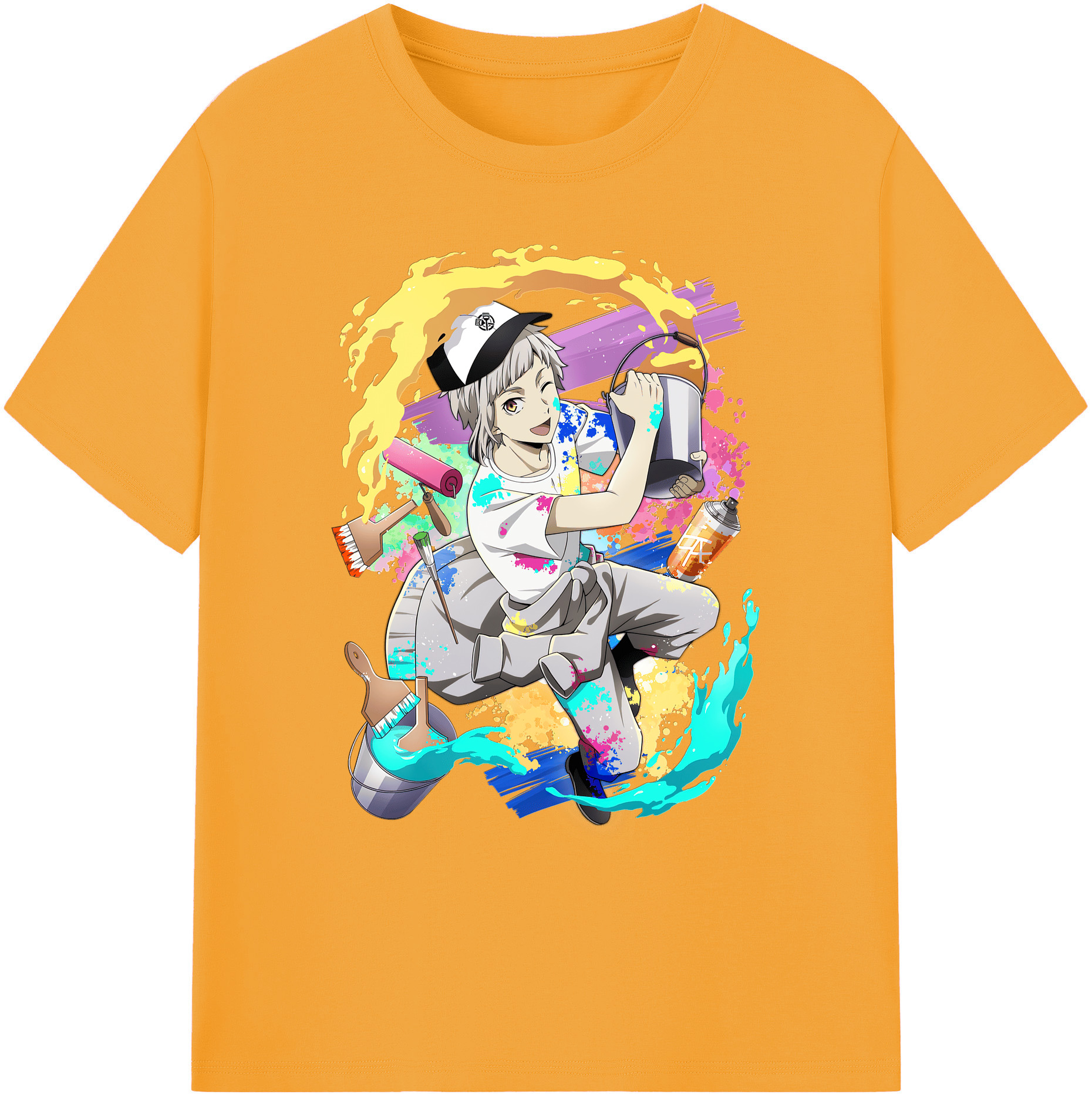 （画像用） 文豪ストレイドッグス Bungo Stray Dogs 綿100％ メンズ半袖Tシャツ｜肌触りやわらか＆通気性