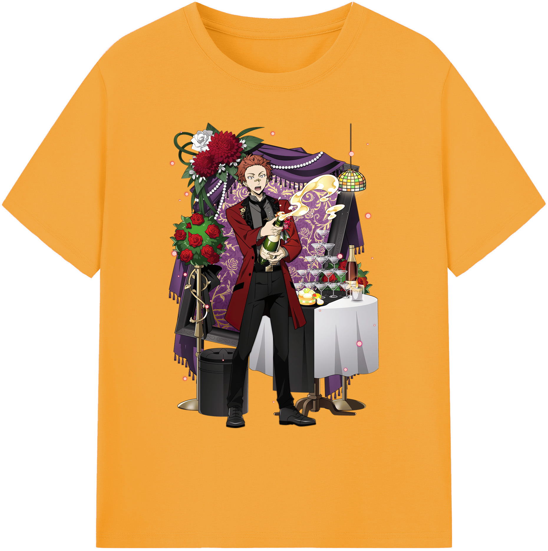 （画像用） 文豪ストレイドッグス Bungo Stray Dogs 綿100％ メンズ半袖Tシャツ｜肌触りやわらか＆通気性