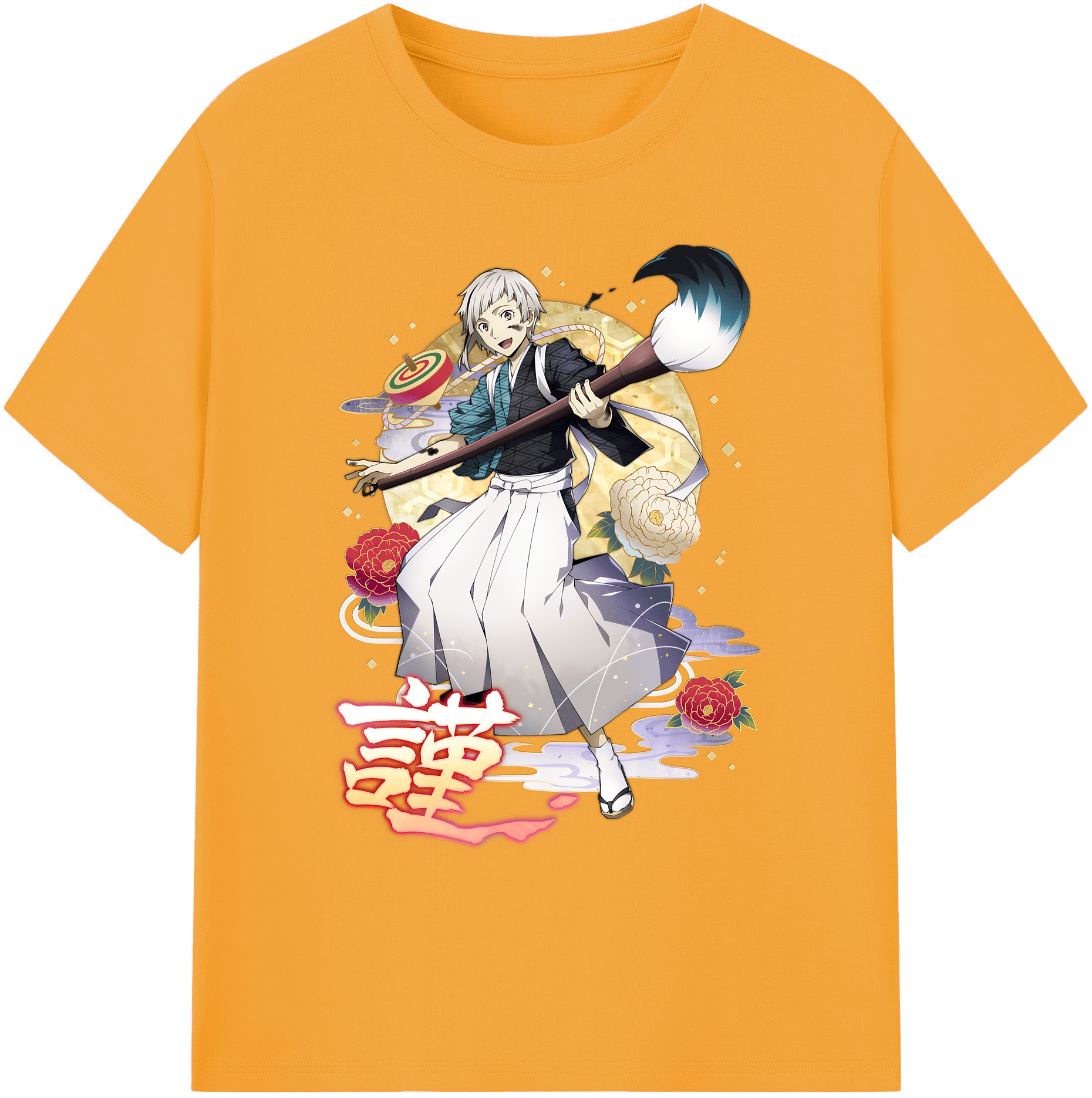 （画像用） 文豪ストレイドッグス Bungo Stray Dogs 綿100％ メンズ半袖Tシャツ｜肌触りやわらか＆通気性