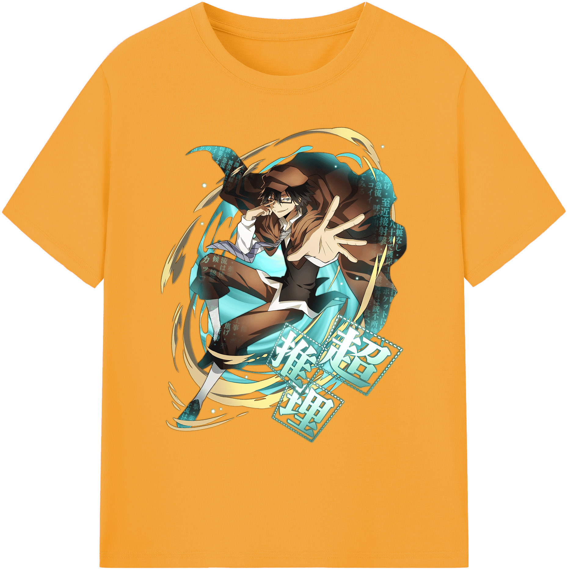 （画像用） 文豪ストレイドッグス Bungo Stray Dogs 綿100％ メンズ半袖Tシャツ｜肌触りやわらか＆通気性
