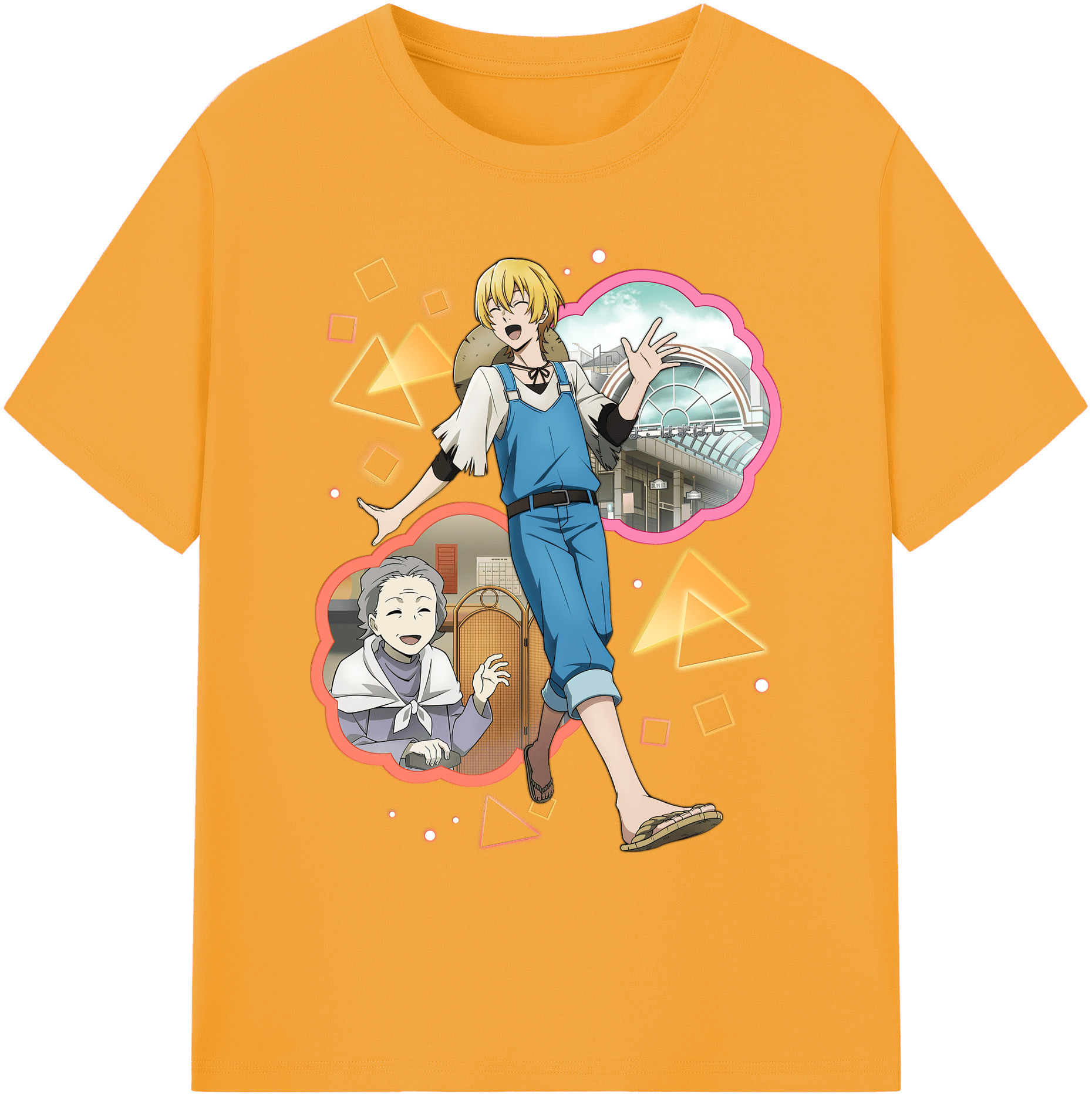 （画像用） 文豪ストレイドッグス Bungo Stray Dogs 綿100％ メンズ半袖Tシャツ｜肌触りやわらか＆通気性