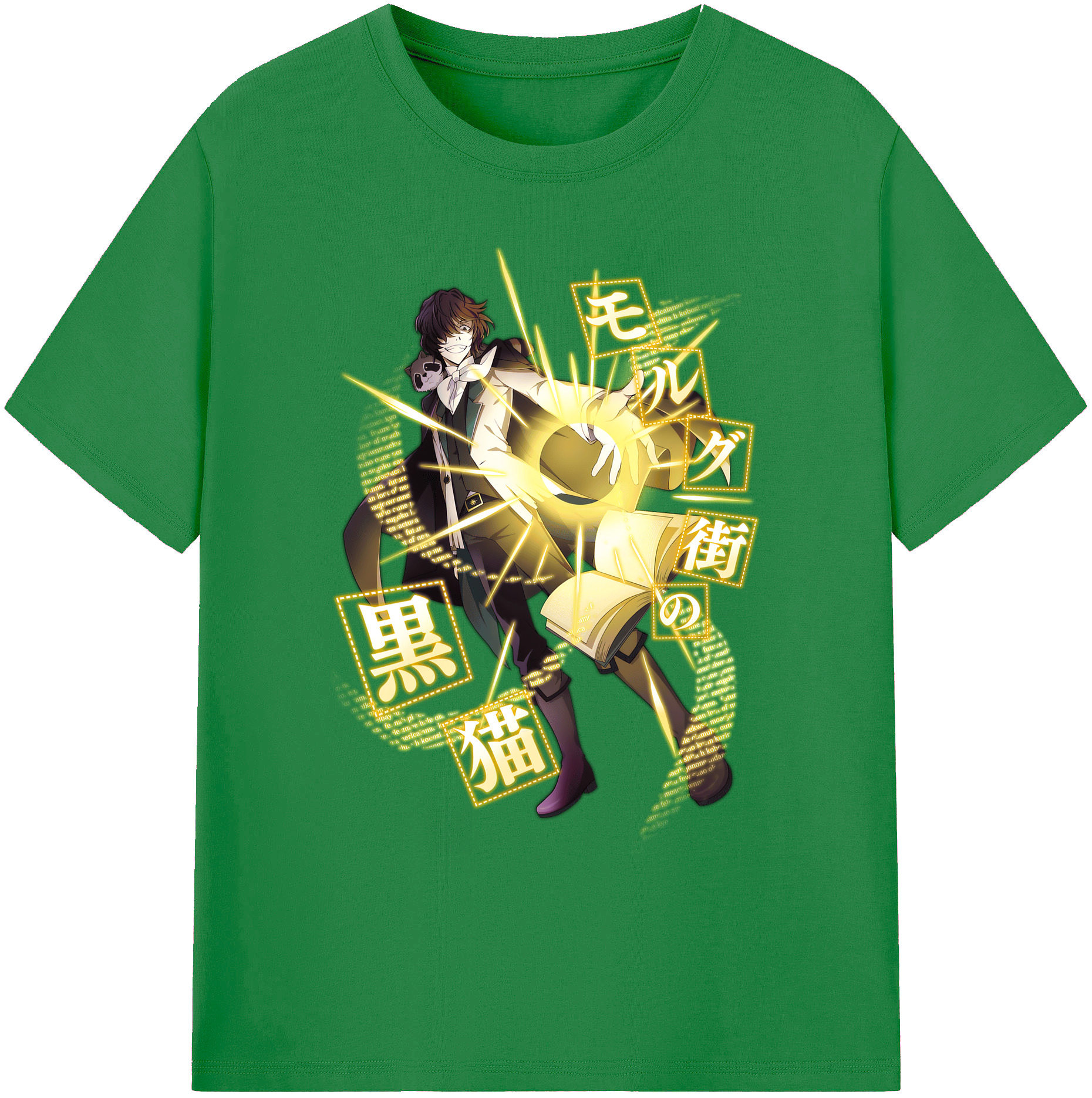 （画像用） 文豪ストレイドッグス Bungo Stray Dogs 綿100％ メンズ半袖Tシャツ｜肌触りやわらか＆通気性